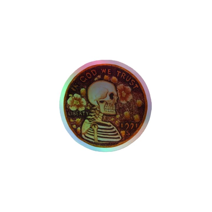 PRETTY PENNY holographic kiss-cut sticker product image (1)