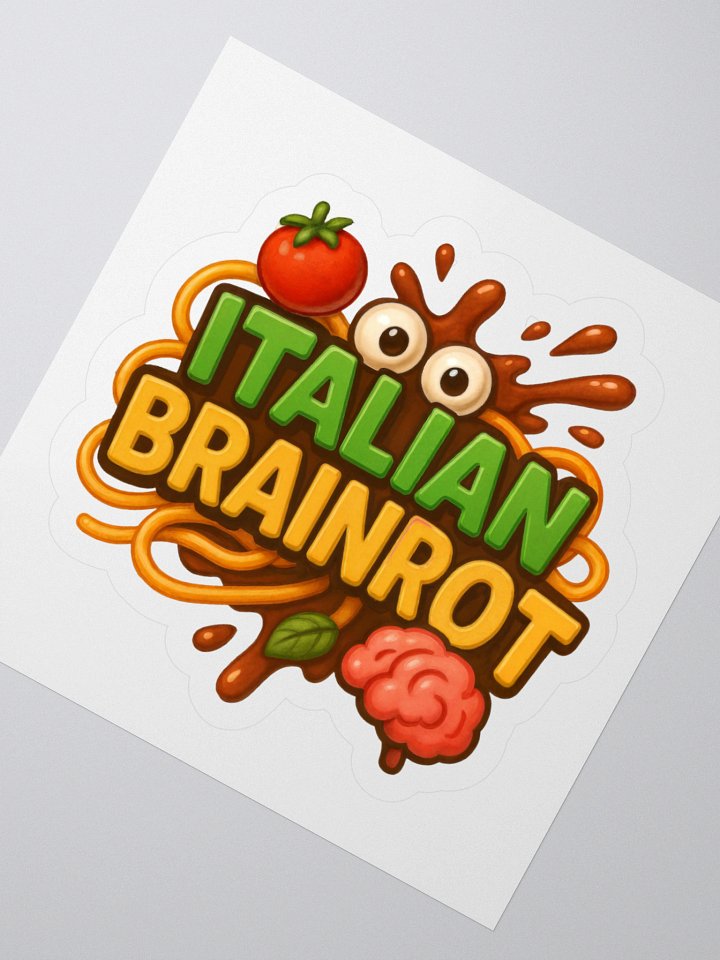 Italian Brainrot Logo Sticker product image (6)