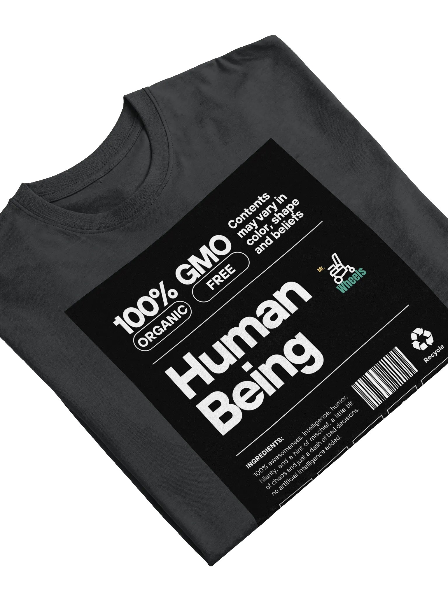 Mr. Wheels 100% Organic Human Being Tee product image (5)