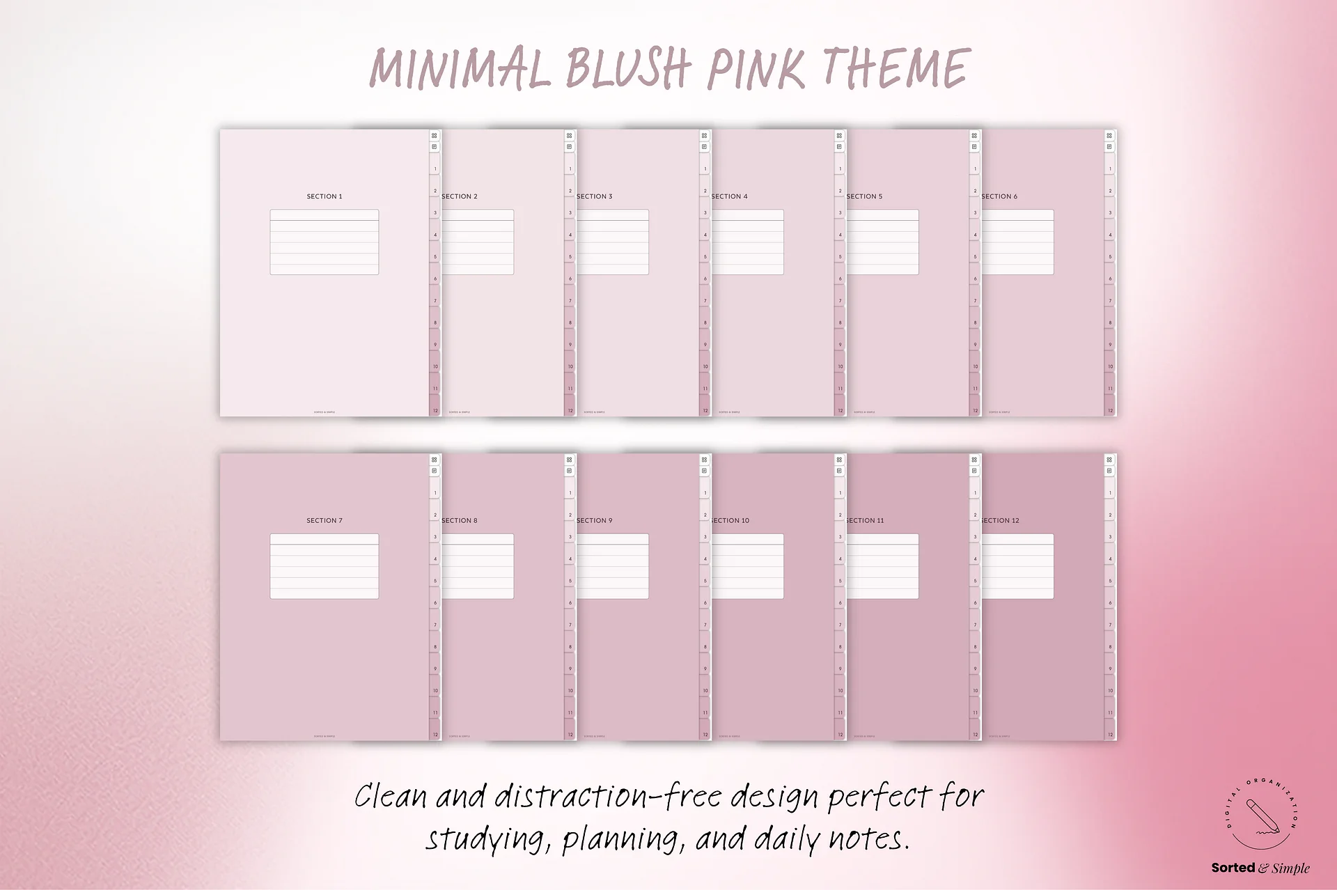 Smart Digital Notebook - Blush Pink product image (9)