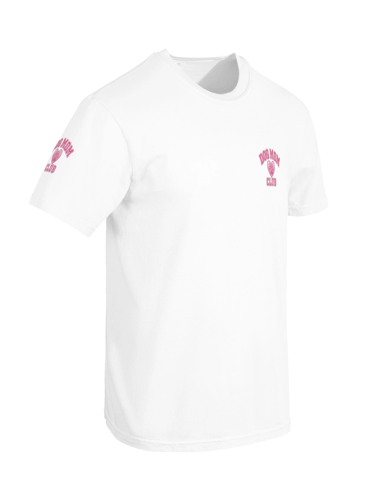 Dog Mom Club Pocket Tee | Paw Heart Sleeve T-Shirt product image (47)