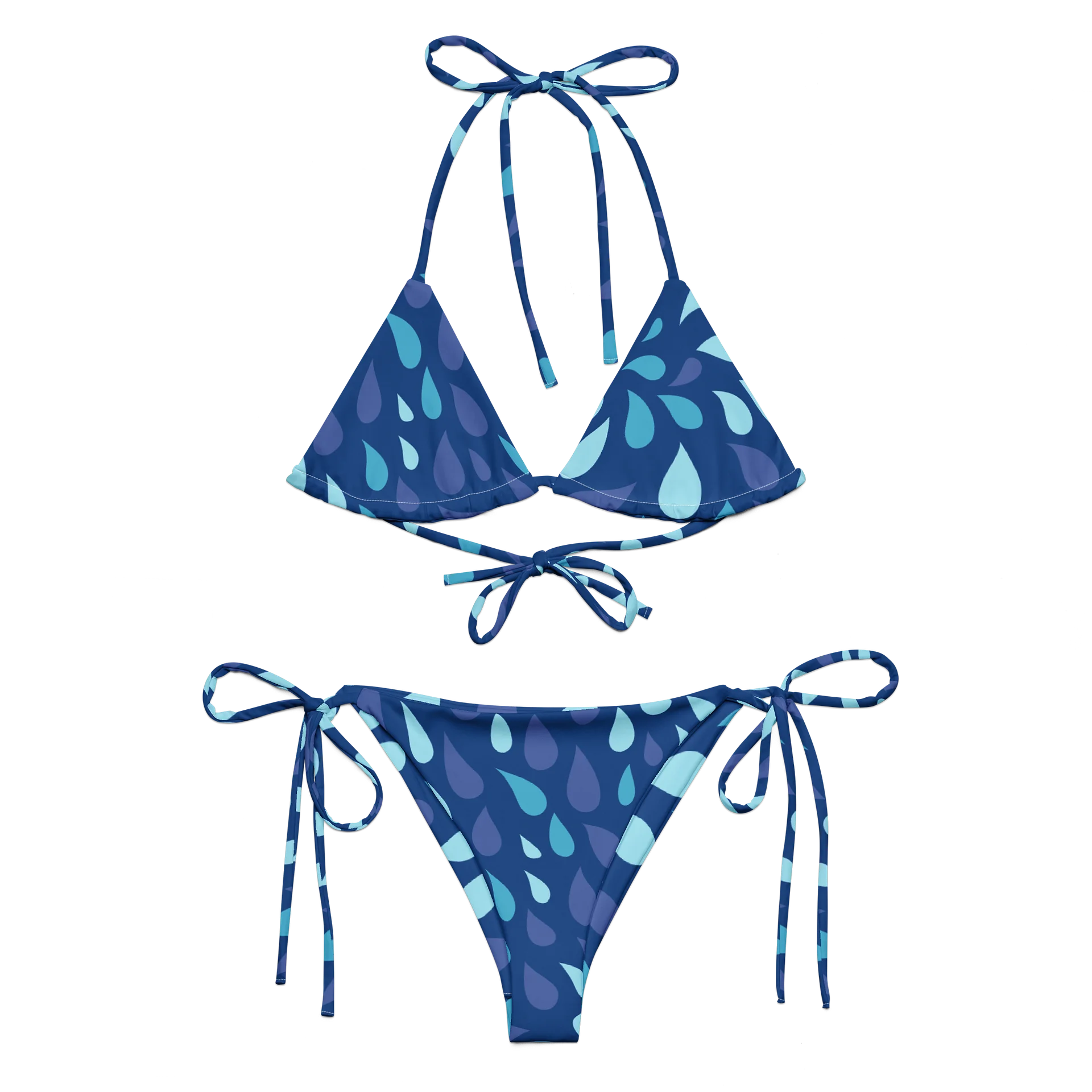 His House String Bikini Set - Blue Wave product image (9)