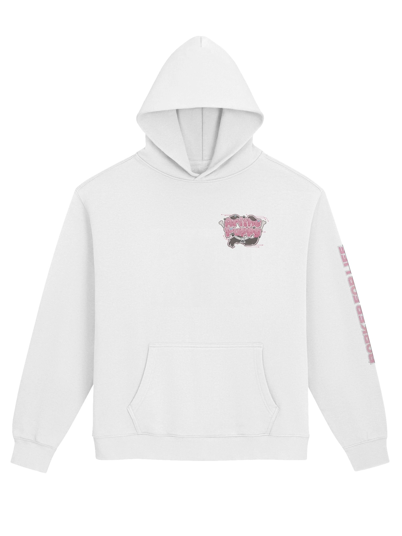 White PupHoodieee product image (1)
