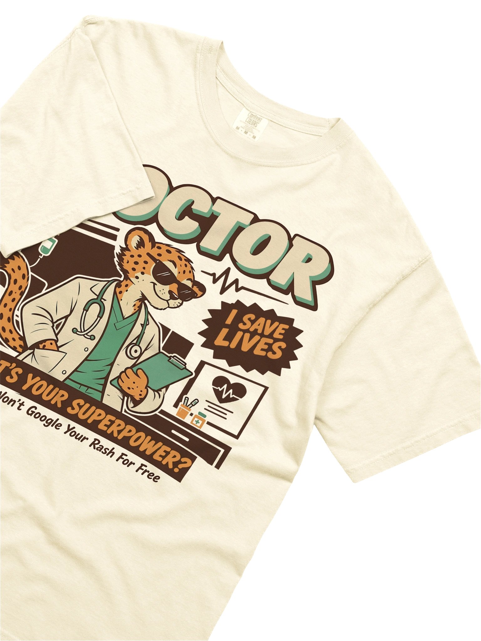 Doctor Superpower cheetah Tee product image (1)