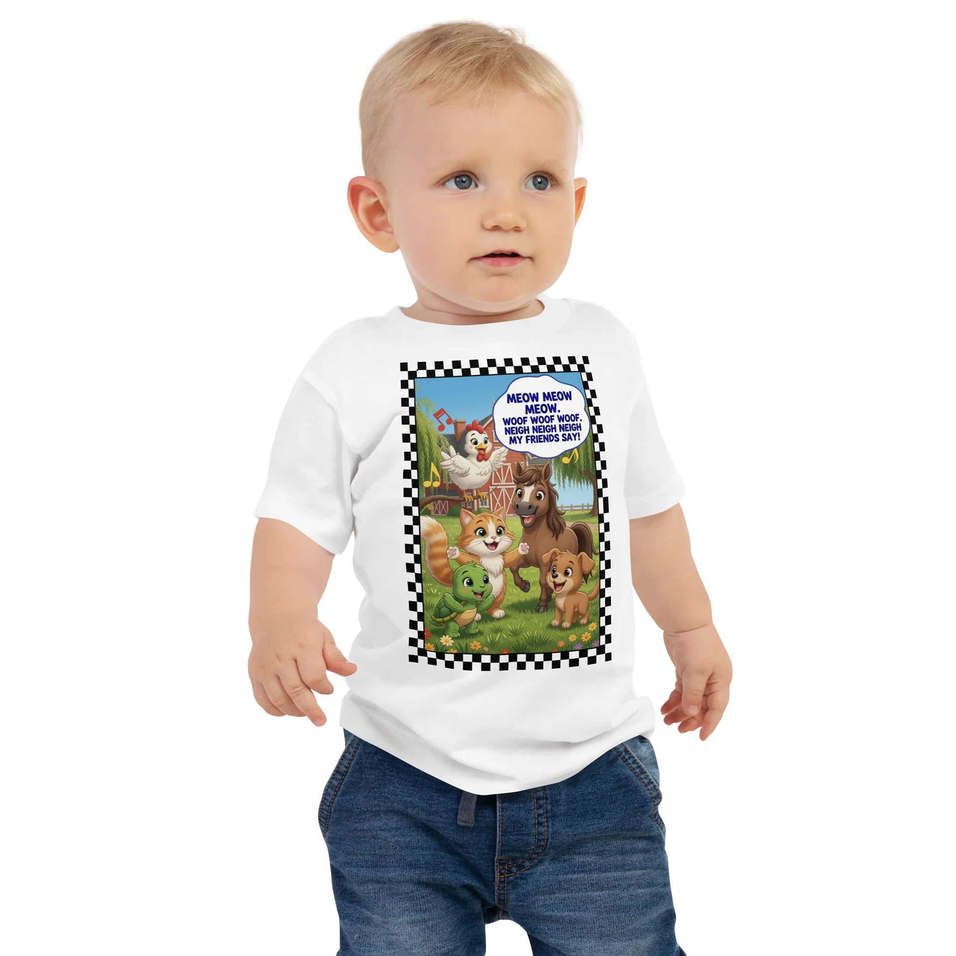 Farm Animal Cartoon Song Baby Tee product image (1)