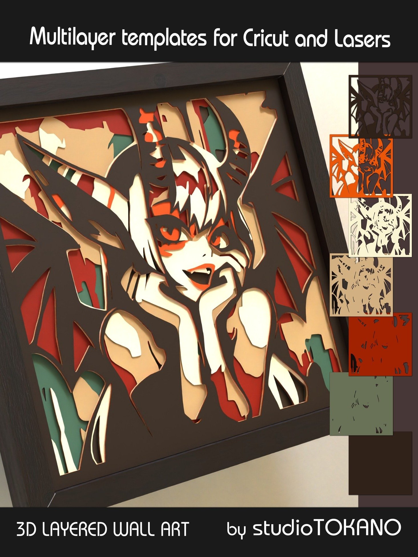 Cute Demon Multi layered Shadowbox product image (7)