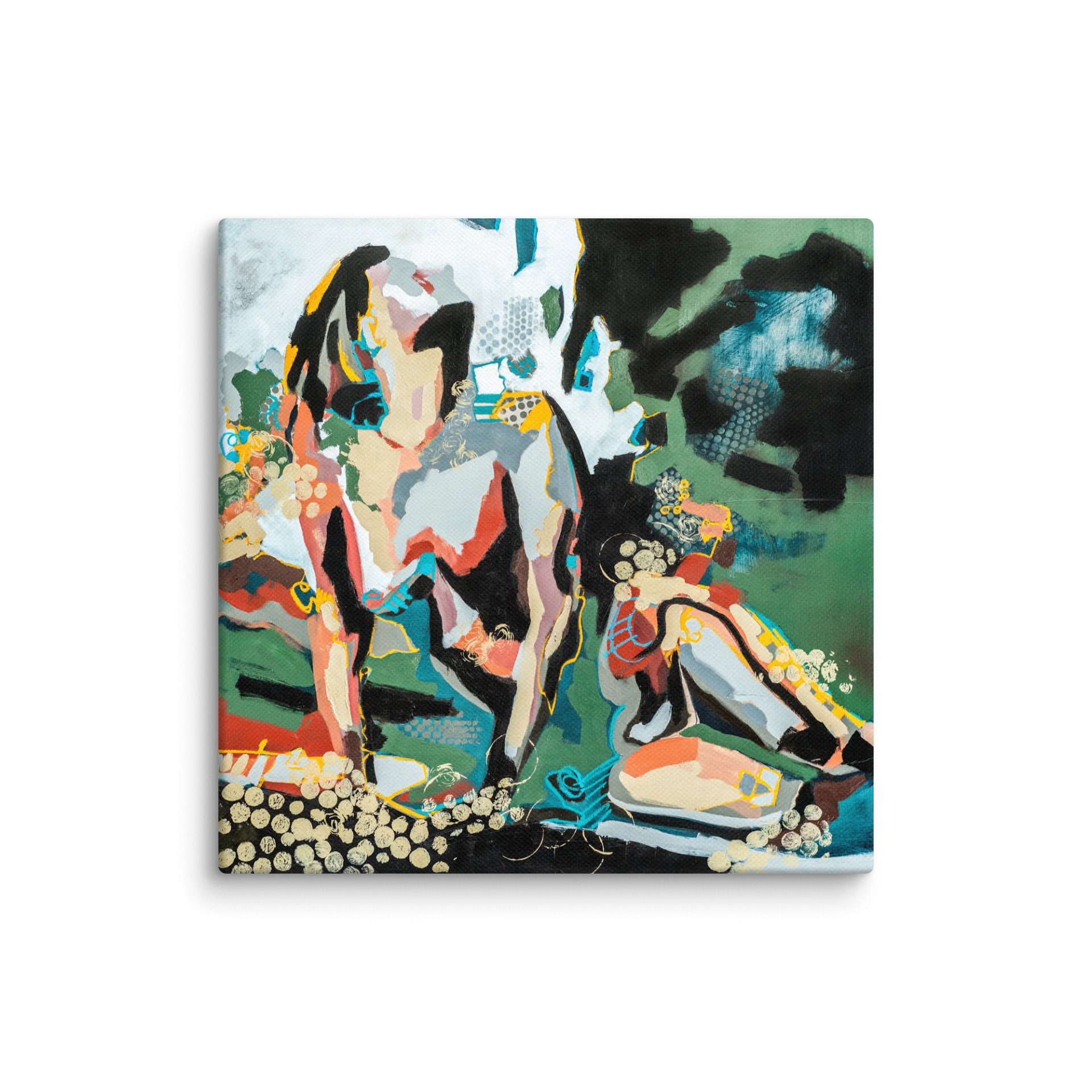 Pneuma – Abstract Figurative Canvas Print | Contemporary Mixed Media Art Reproduction with Textured Detail and Modern Color Palette product image (1)