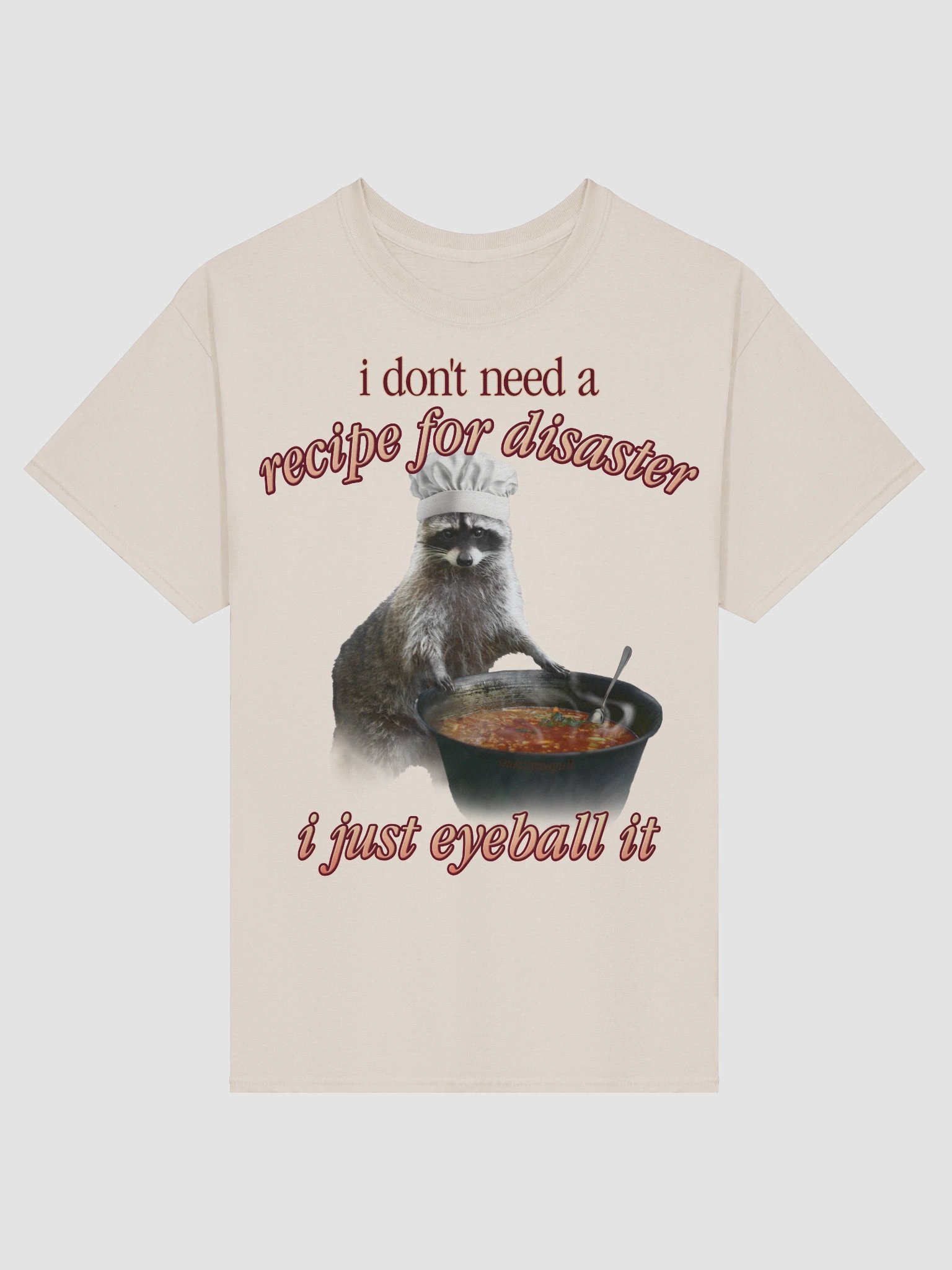 Recipe for Disaster Raccoon T-shirt product image (2)