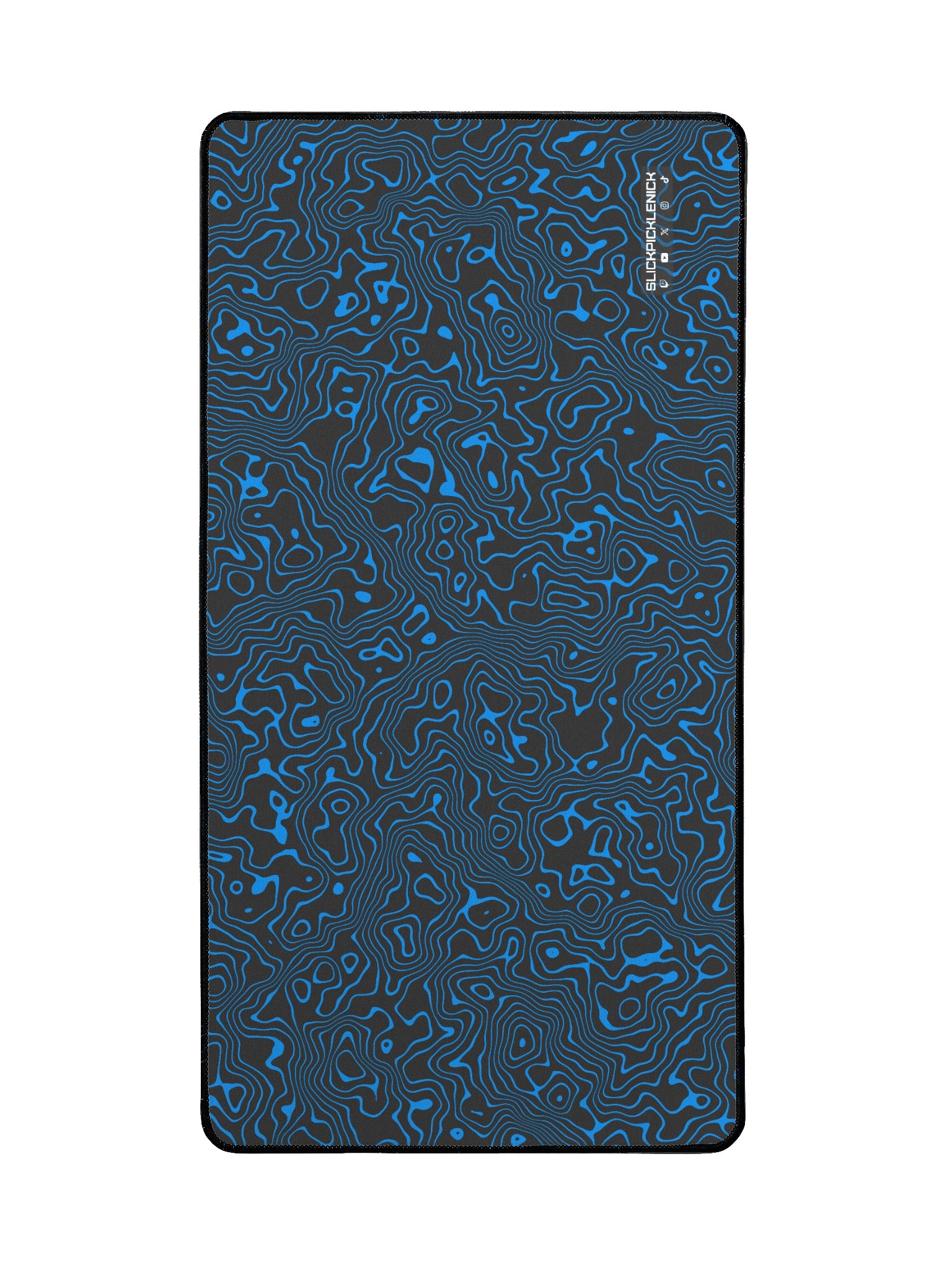 Blue Topographic Desk Mat product image (2)