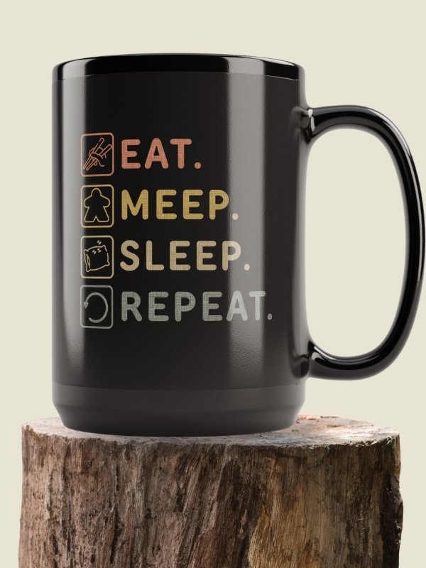 Eat Meep Sleep Repeat Board Gamer Mug product image (1)