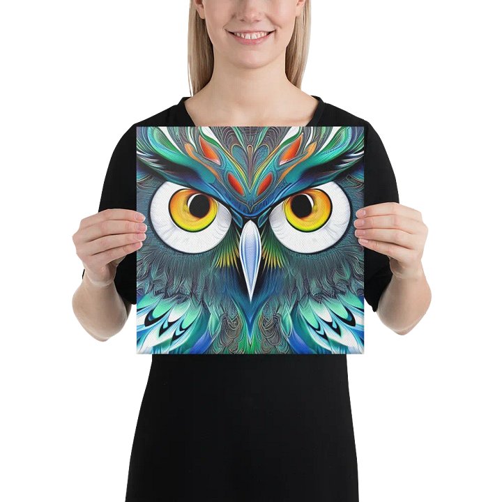Fantasy Fractal Owl Art - v1 product image (2)