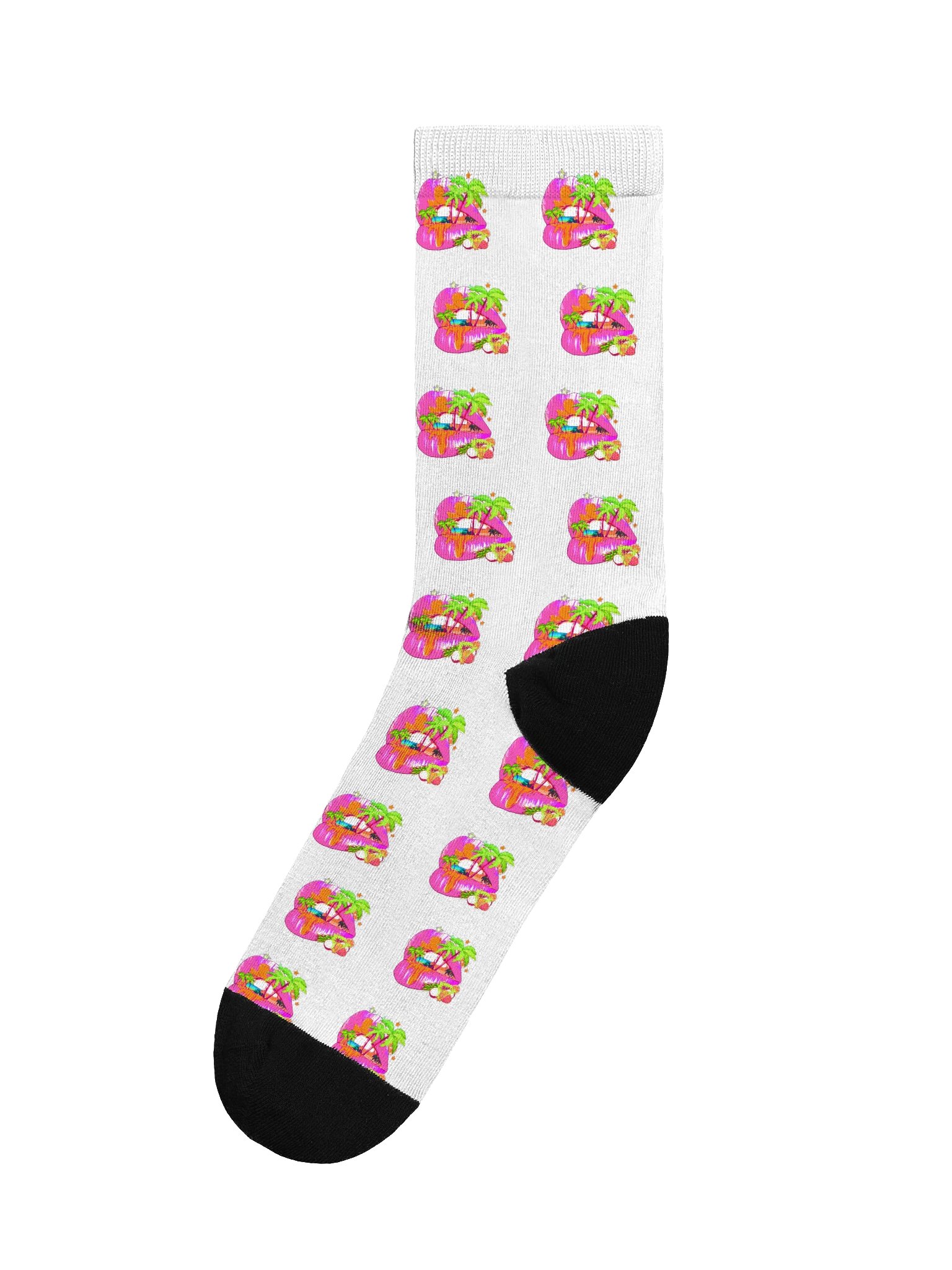 FUNISLAND LIPS CREW SOCKS product image (1)