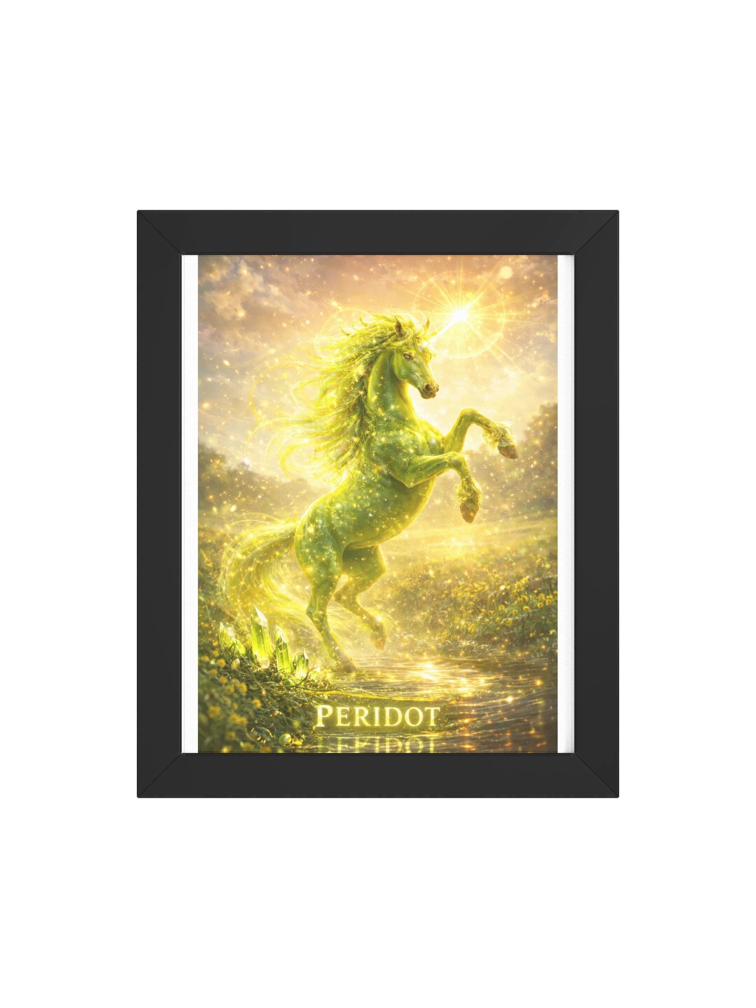 Peridot Unicorn Framed Poster product image (106)