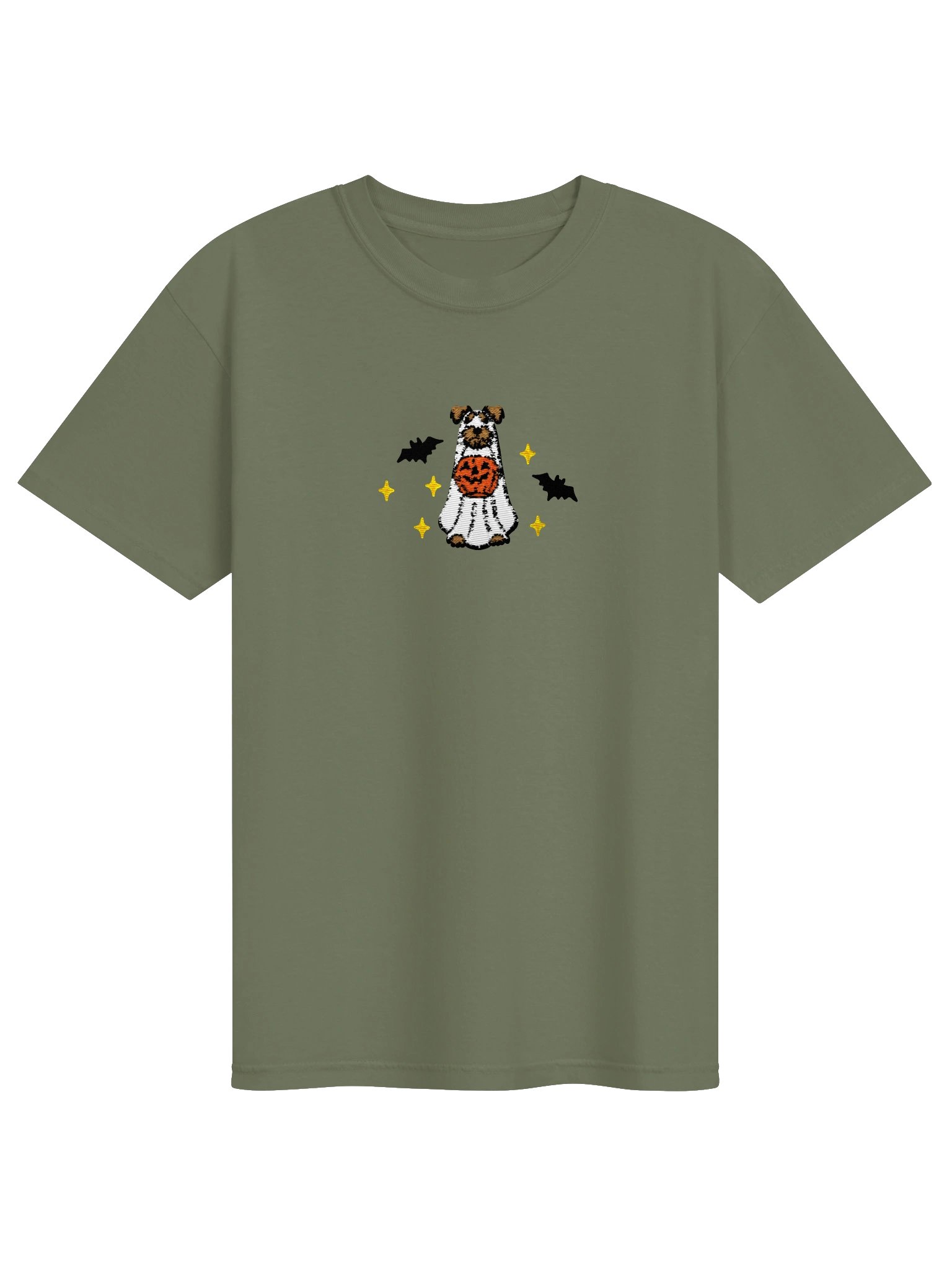 Halloween Airedale Terrier(Tan) Embroidered T-Shirt product image (9)