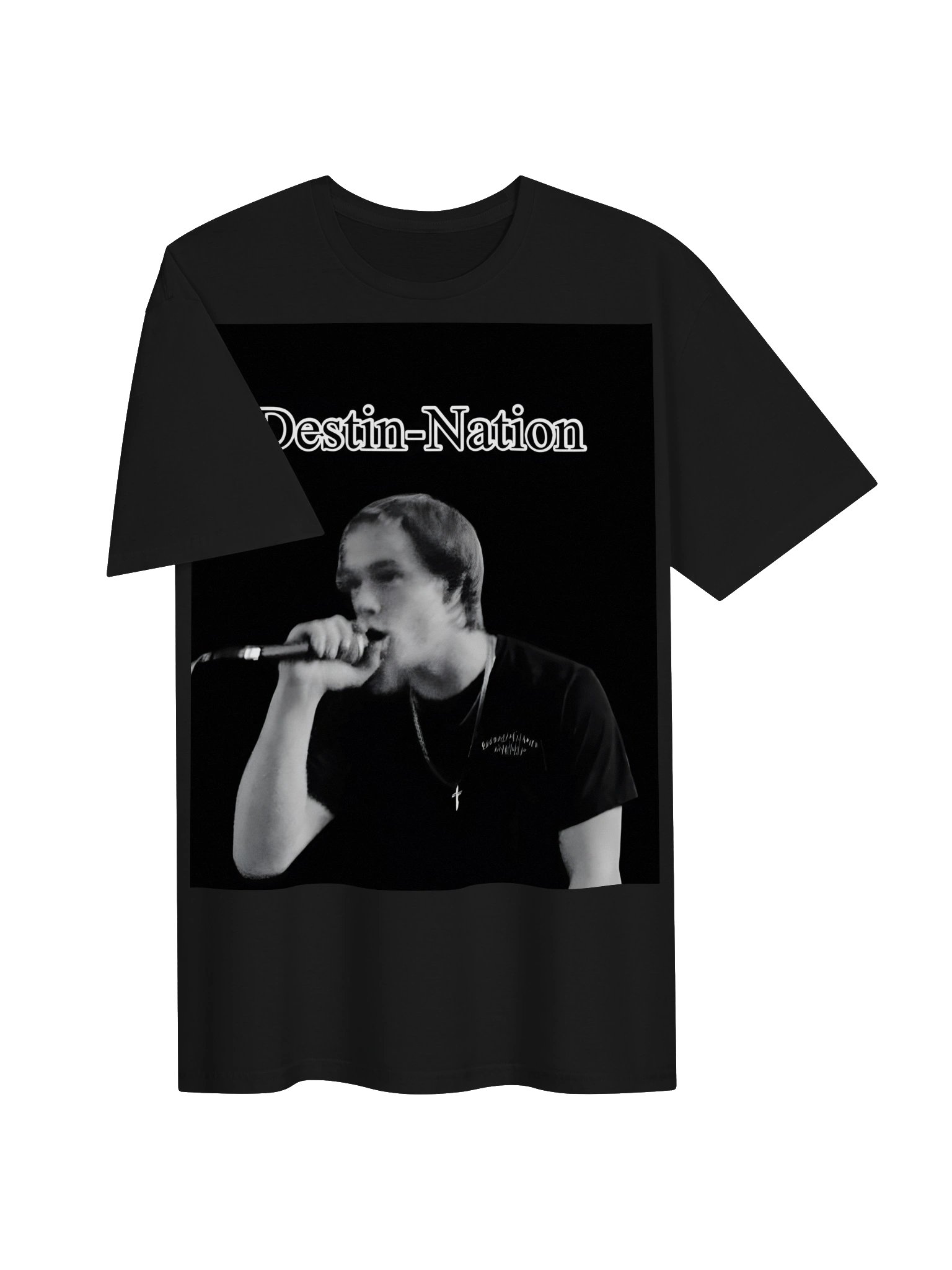 Destin-Nation Black & White Tee product image (3)