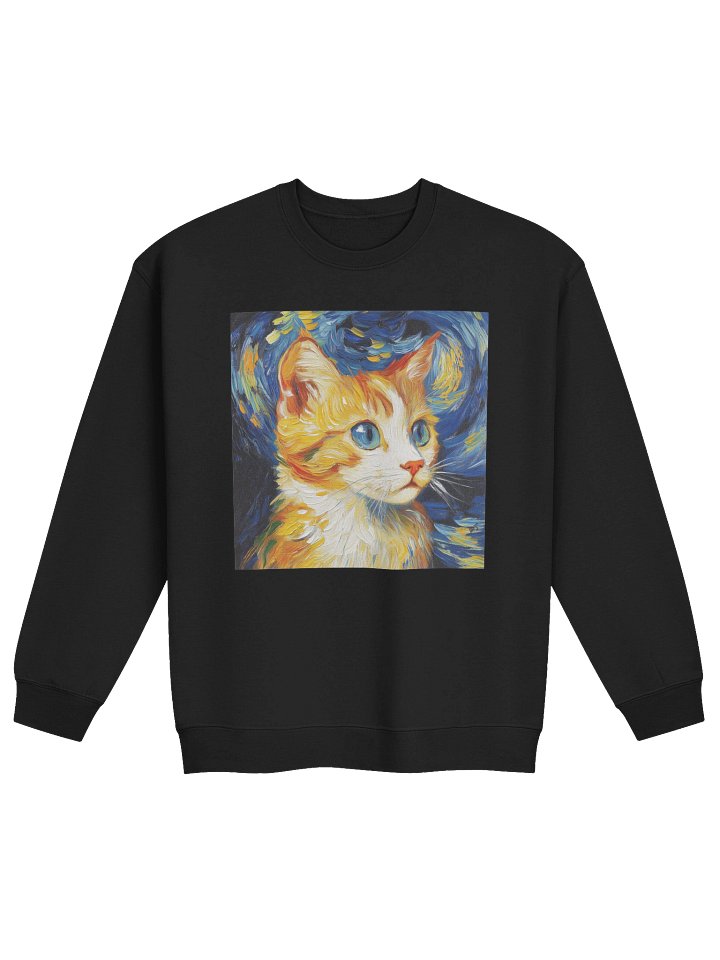 Starry Night Cat Sweatshirt product image (1)