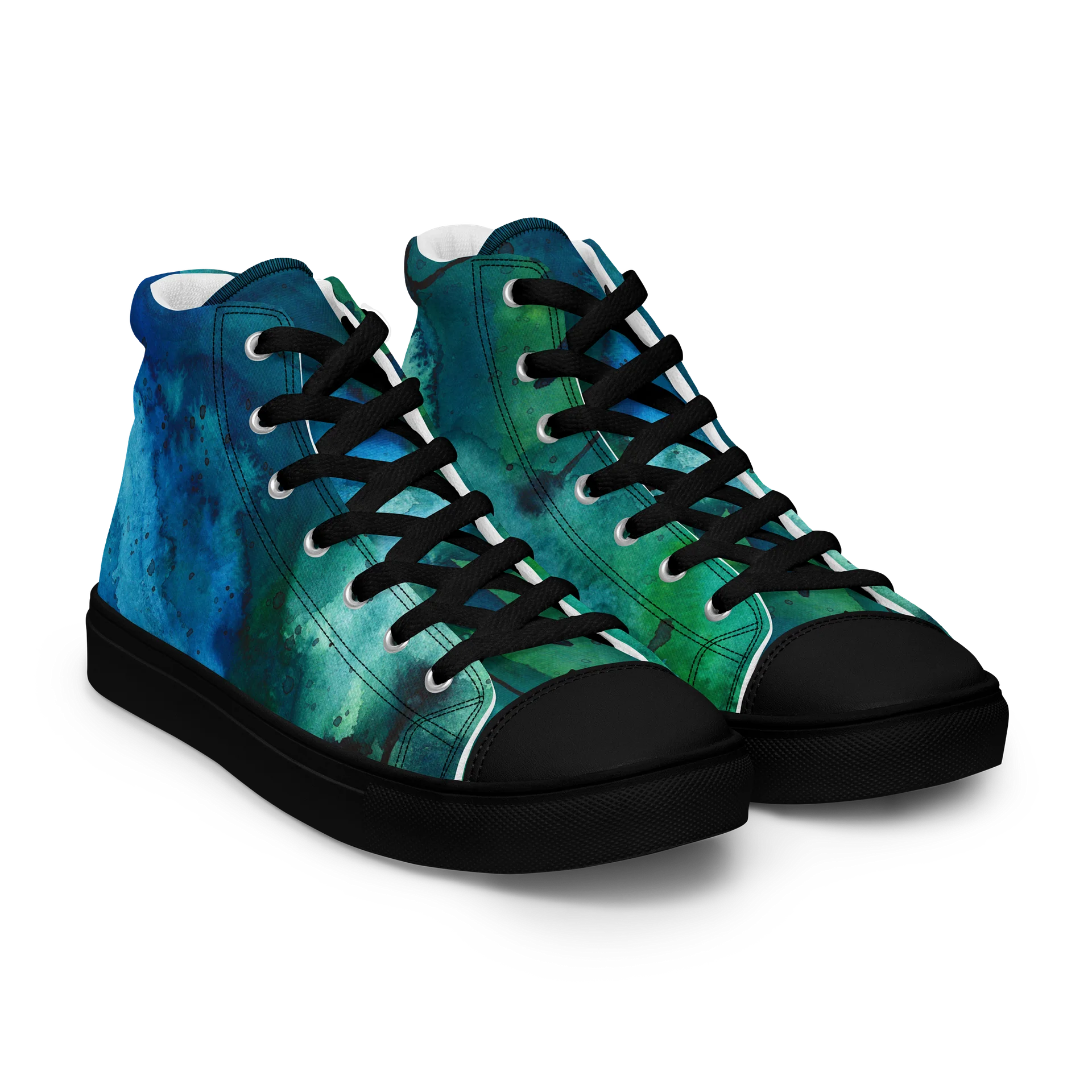 Coherence - Women's Unique Canvas Shoes with Watervolour Design product image (8)