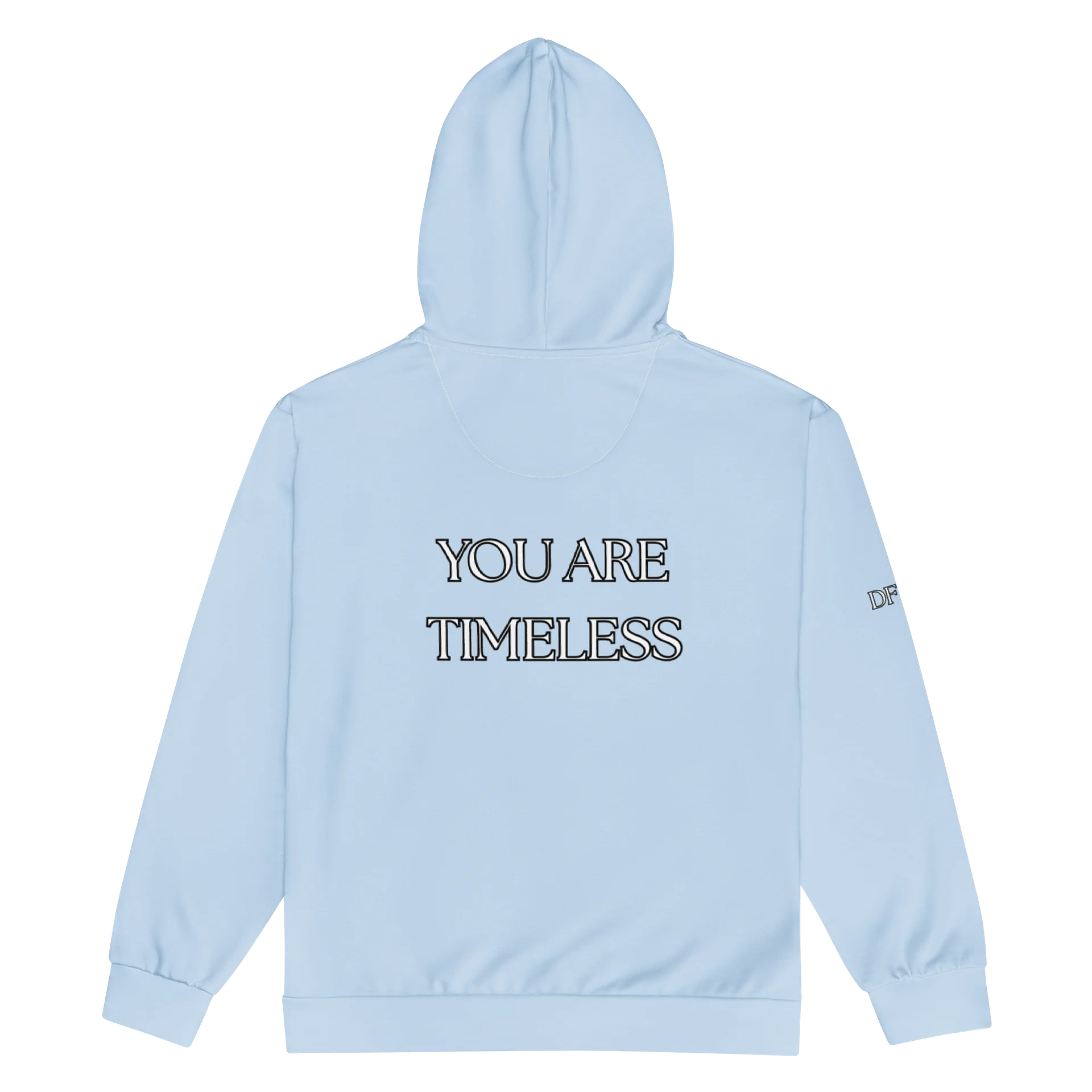 DF50 YOU ARE TIMELESS Powder Rain Cloud ZIP HOODIE MADE WITH RECYCLED POLYESTER UNISEX product image (2)