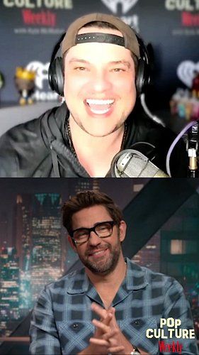 🤣🤣 @johnkrasinski  tries to complement the studio while discussing Jack Ryan: Ghost War on Prime Video 

#PopCultureWeekly #j...