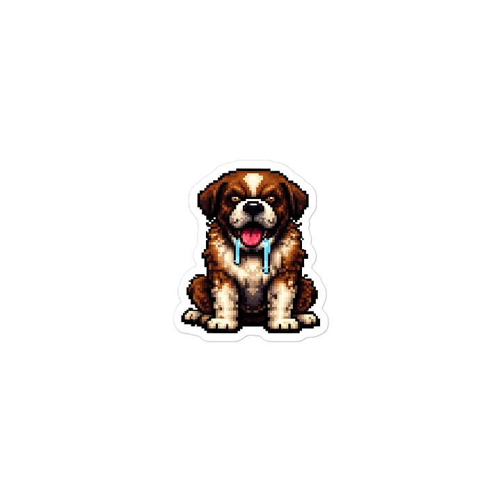 Cujo Retro Pixel Art Laptop Sticker product image (2)