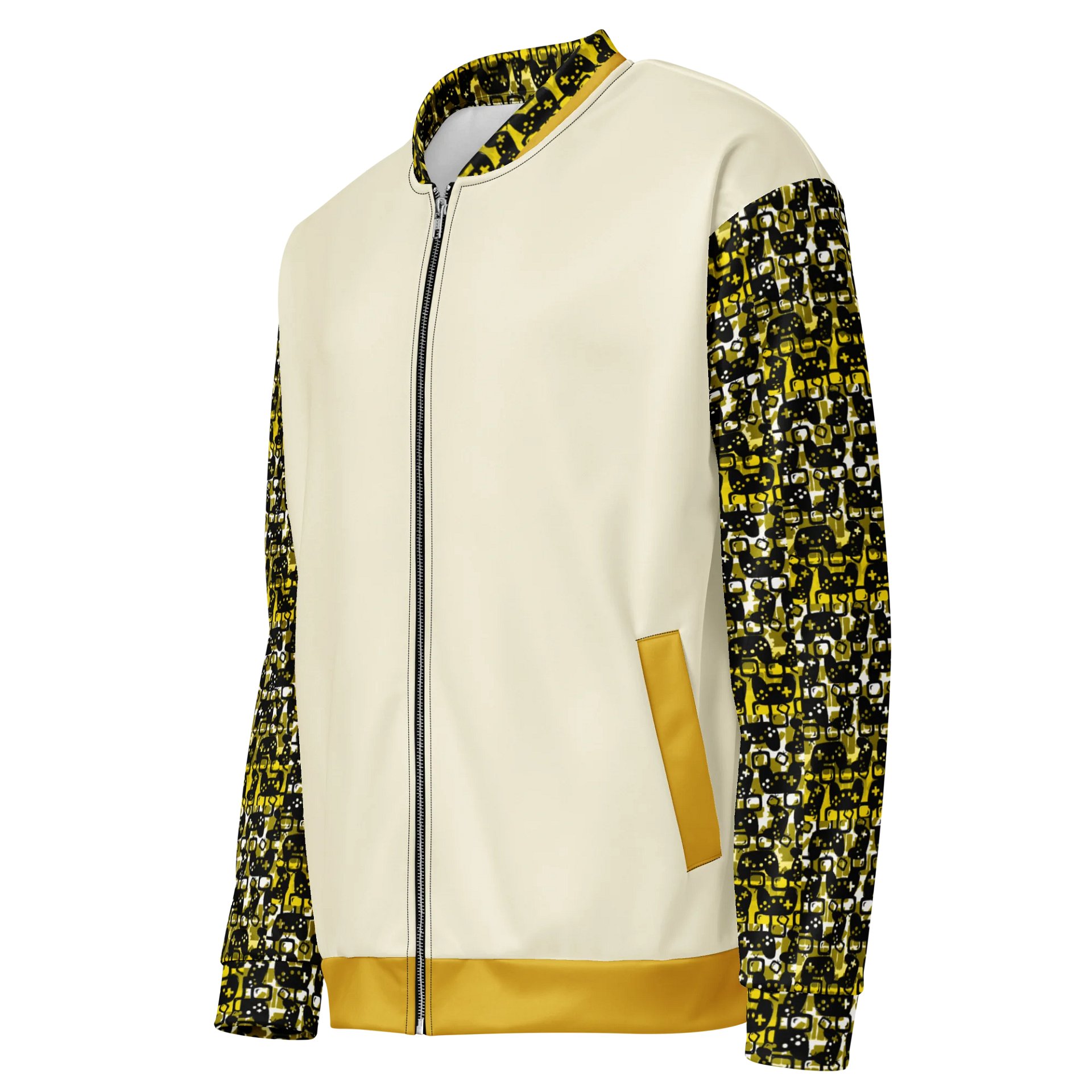 Experience Stories Unisex Bomber Jacket (Gold, Yellow, and Black) product image (2)