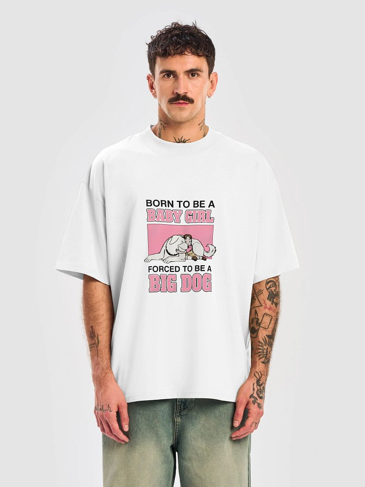 Born To Be A Baby Girl Forced To Be A Big Dog Funny Shirt product image (101)