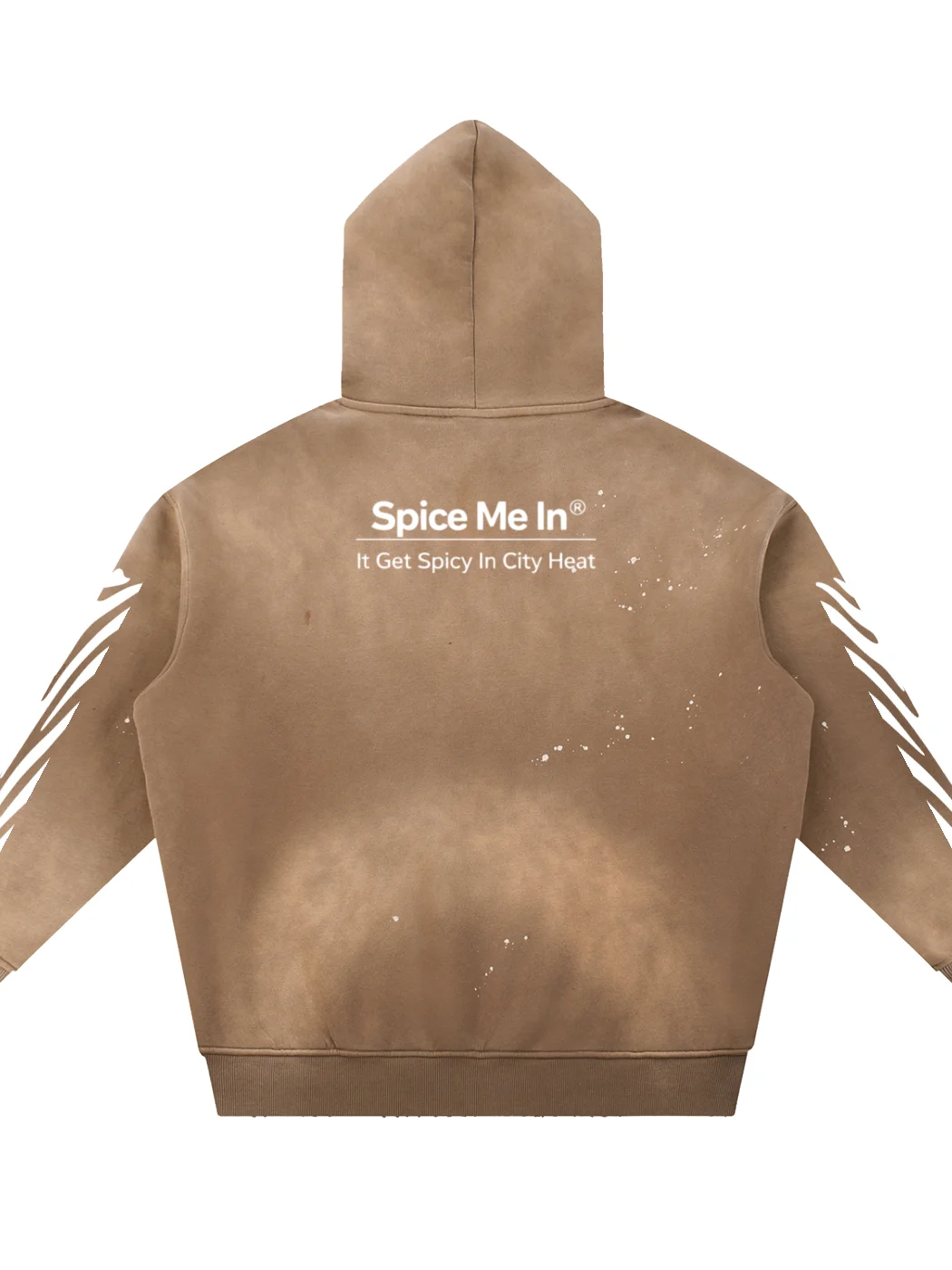 SPICE MADE ME Vintage Washed Frayed Fleece Hoodie product image (4)