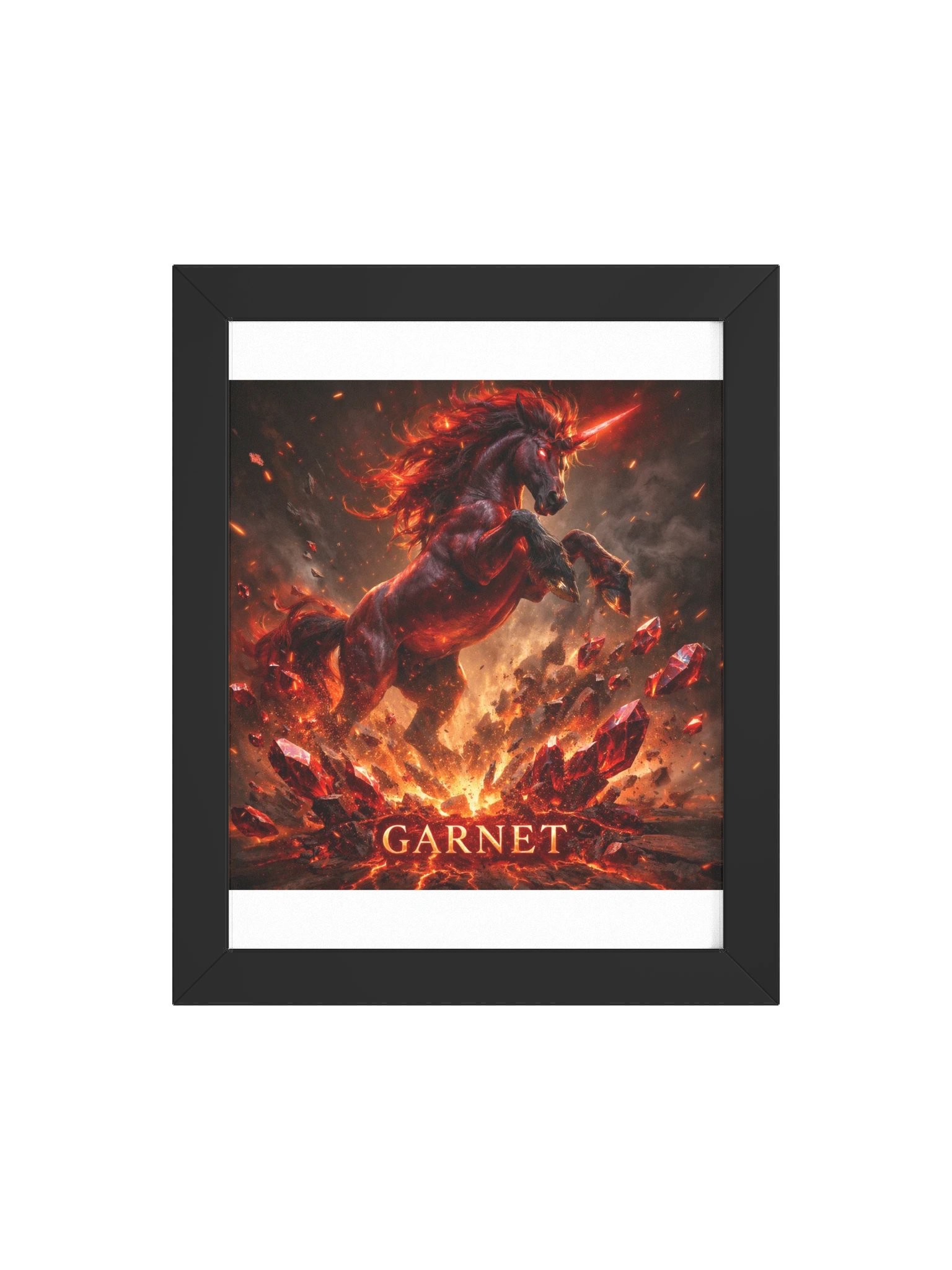 Garnet Unicorn Framed Poster product image (106)