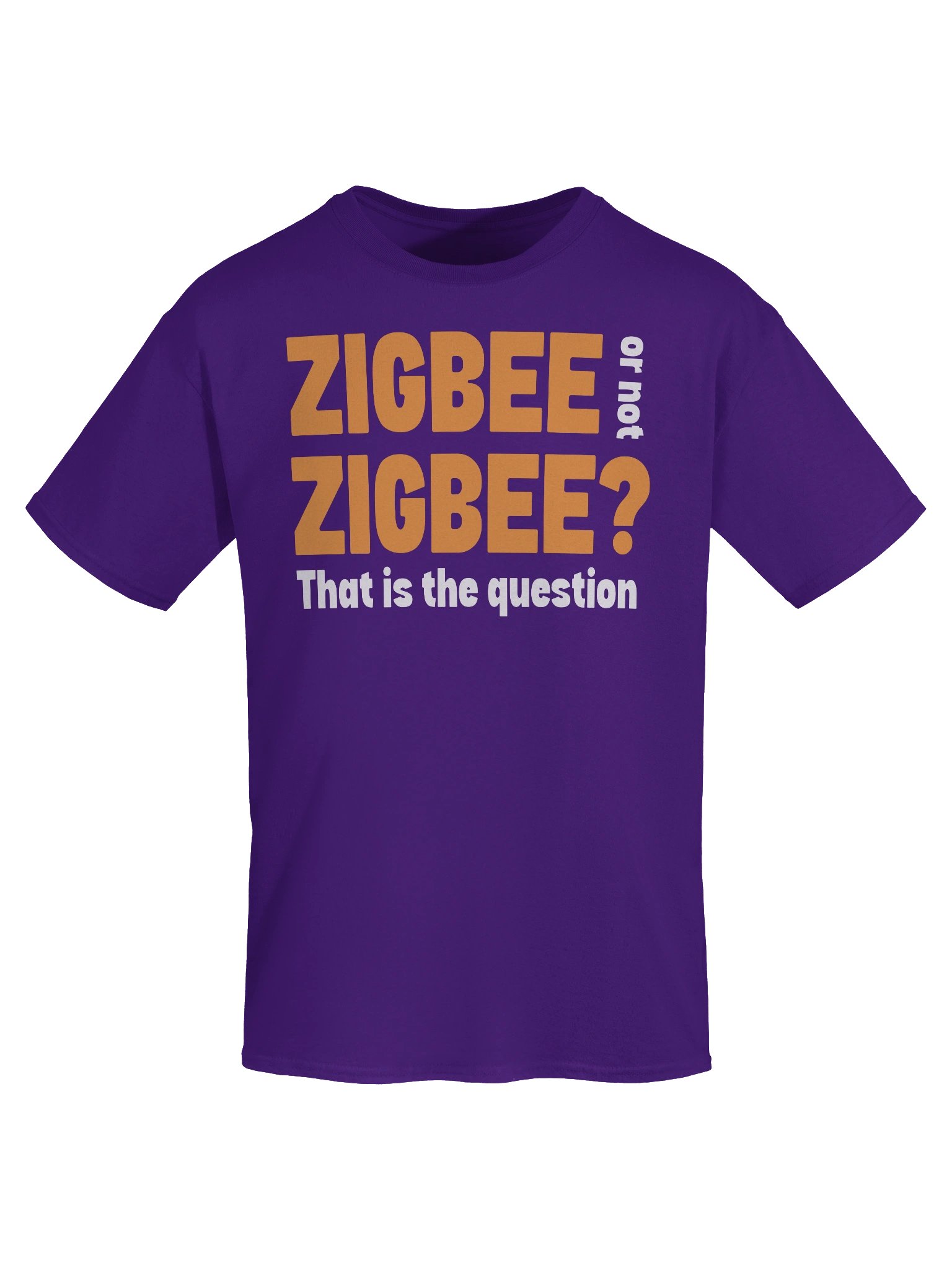 ZIGBEE or Not? Bold Orange Graphic Tee product image (21)