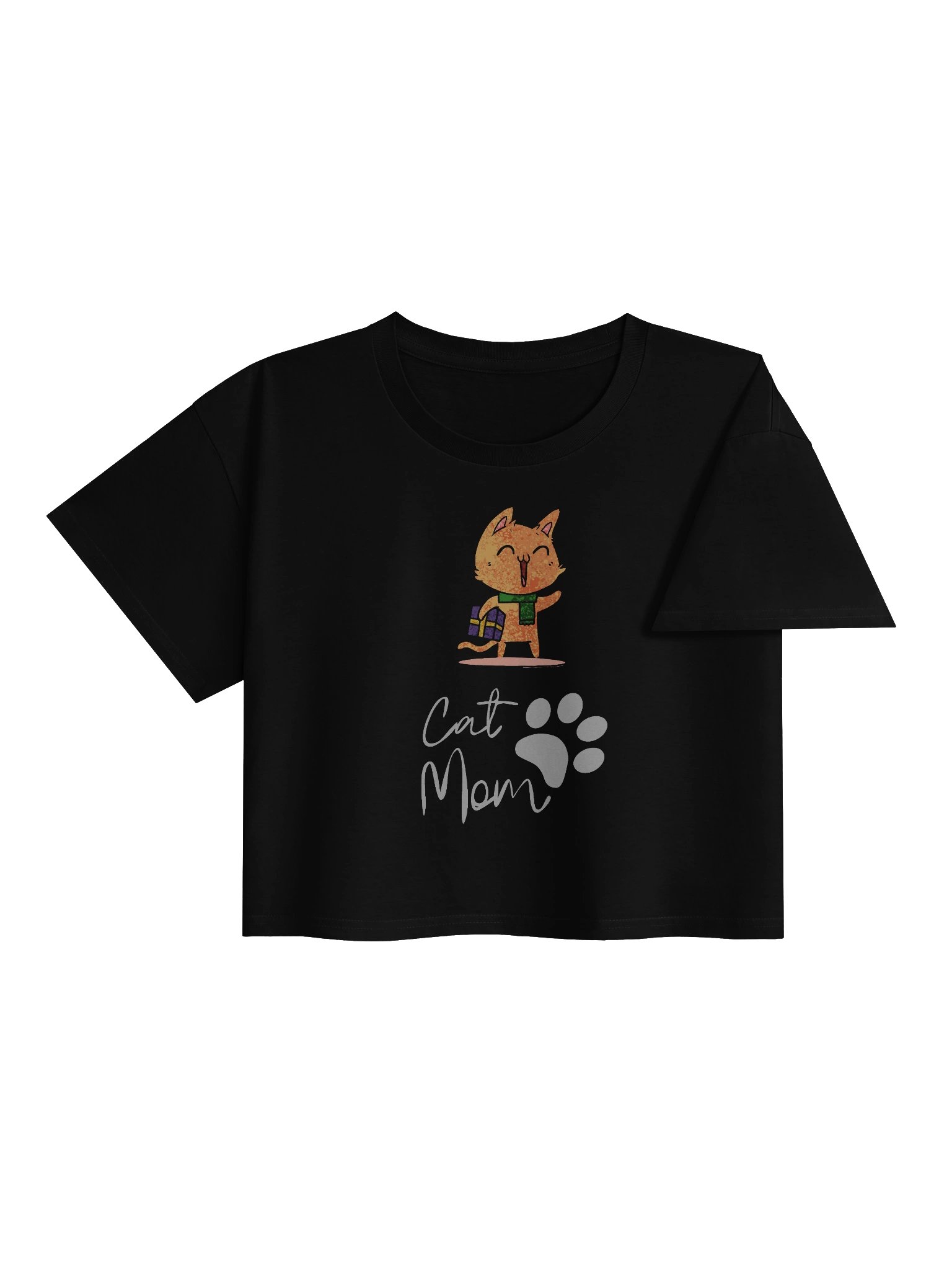 Playful Cat Mom Crop Top product image (4)