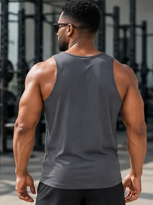 His House Mens Performance Tank - Grey by His House