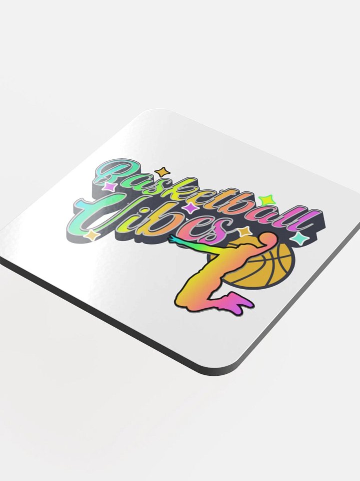 Basketball Vibes Rainbow Vibrant Slam Dunk Coaster Set product image (1)