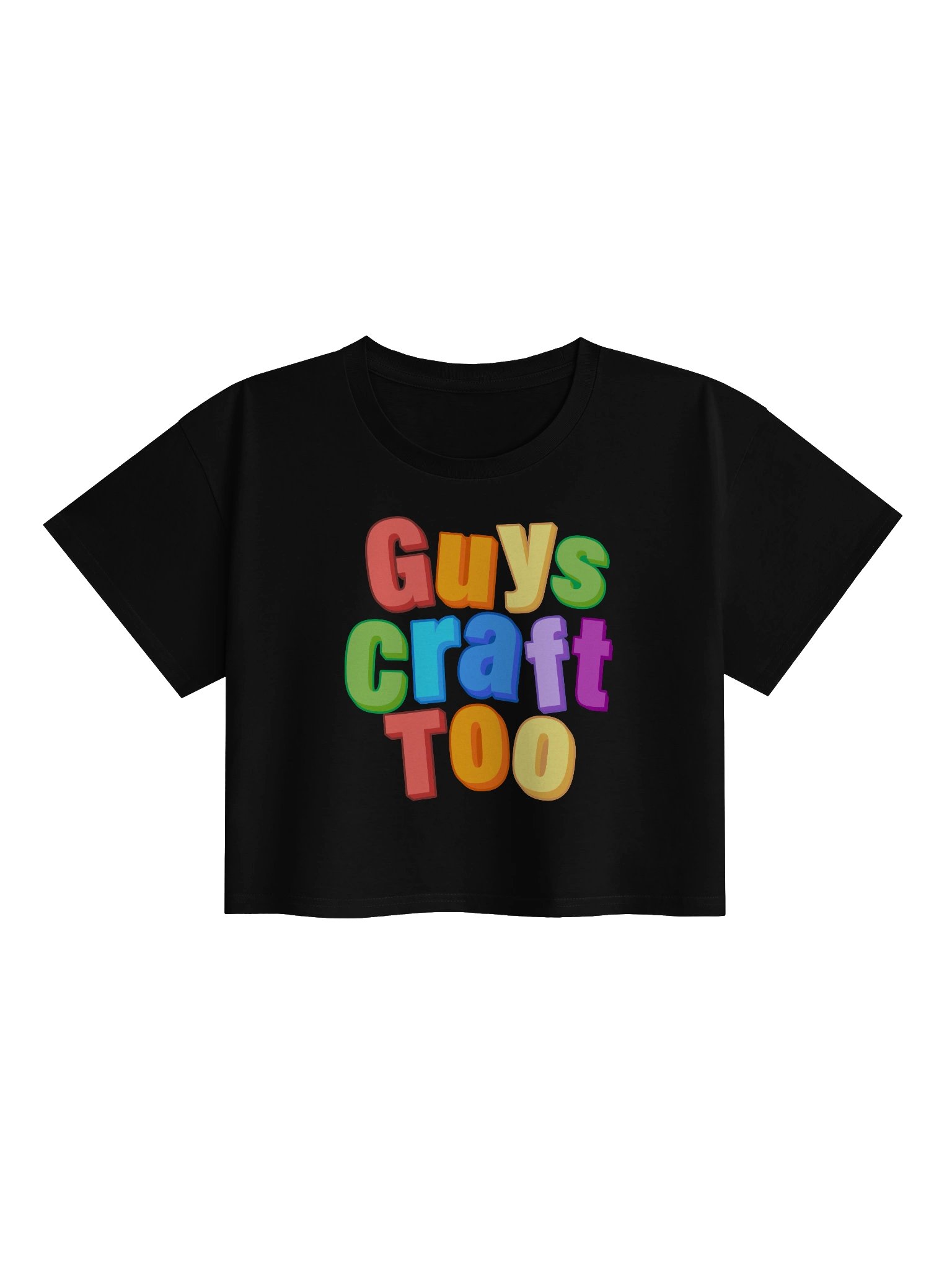 Guys Craft Too 3D Letter Crop Top product image (3)