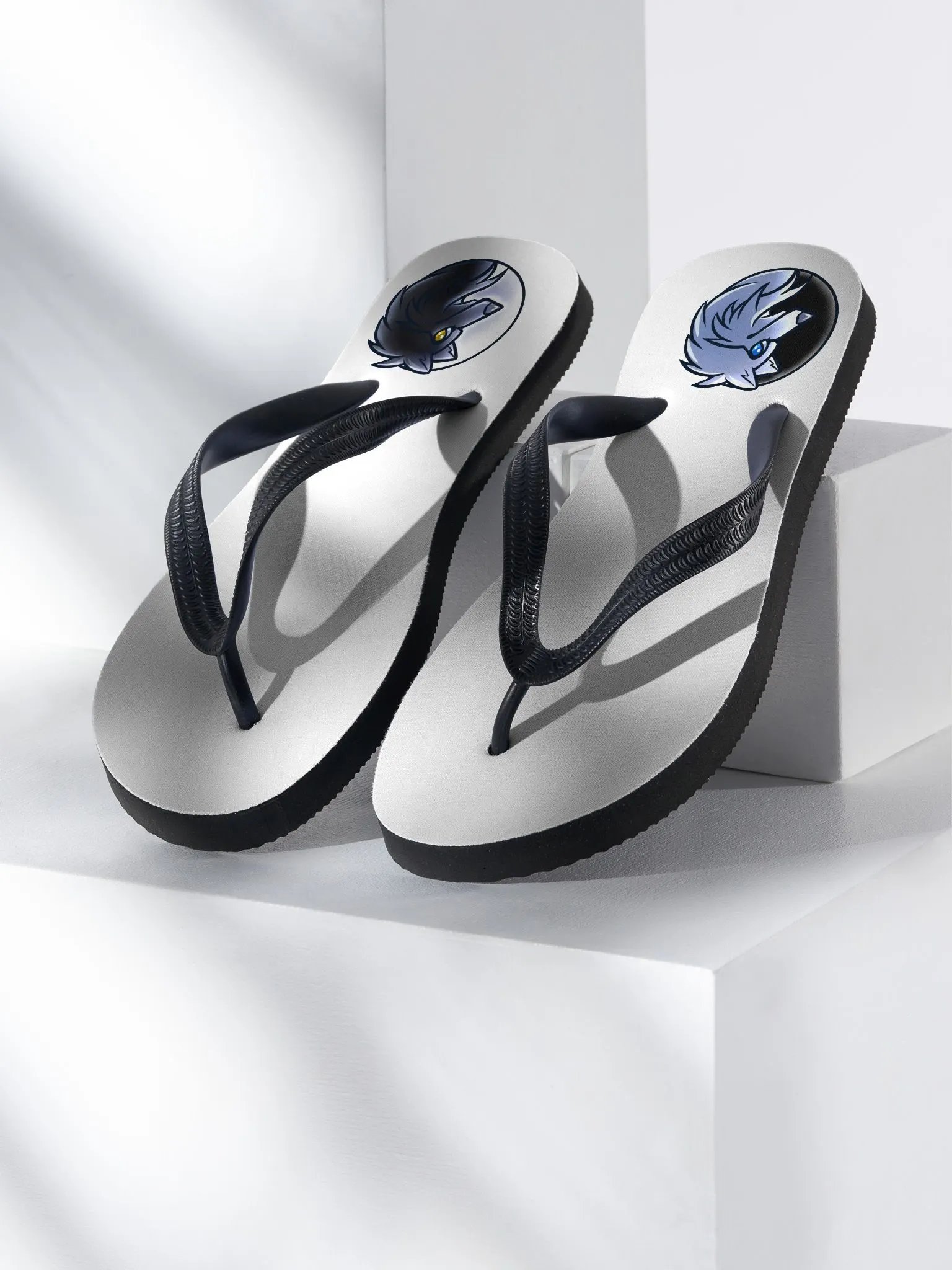 Elemental Wolf Circle Flip-Flops product image (1)