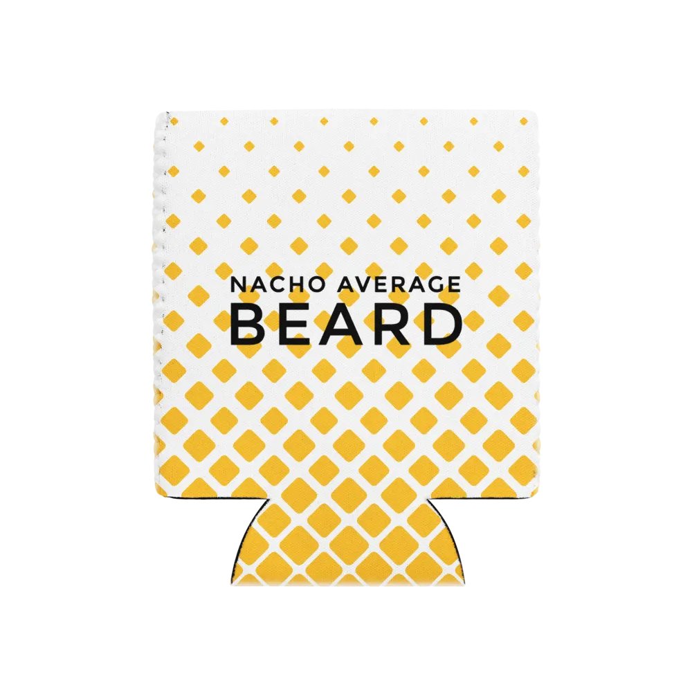 Coozie Can Cooler (Design: Nacho Average Beard) product image (1)