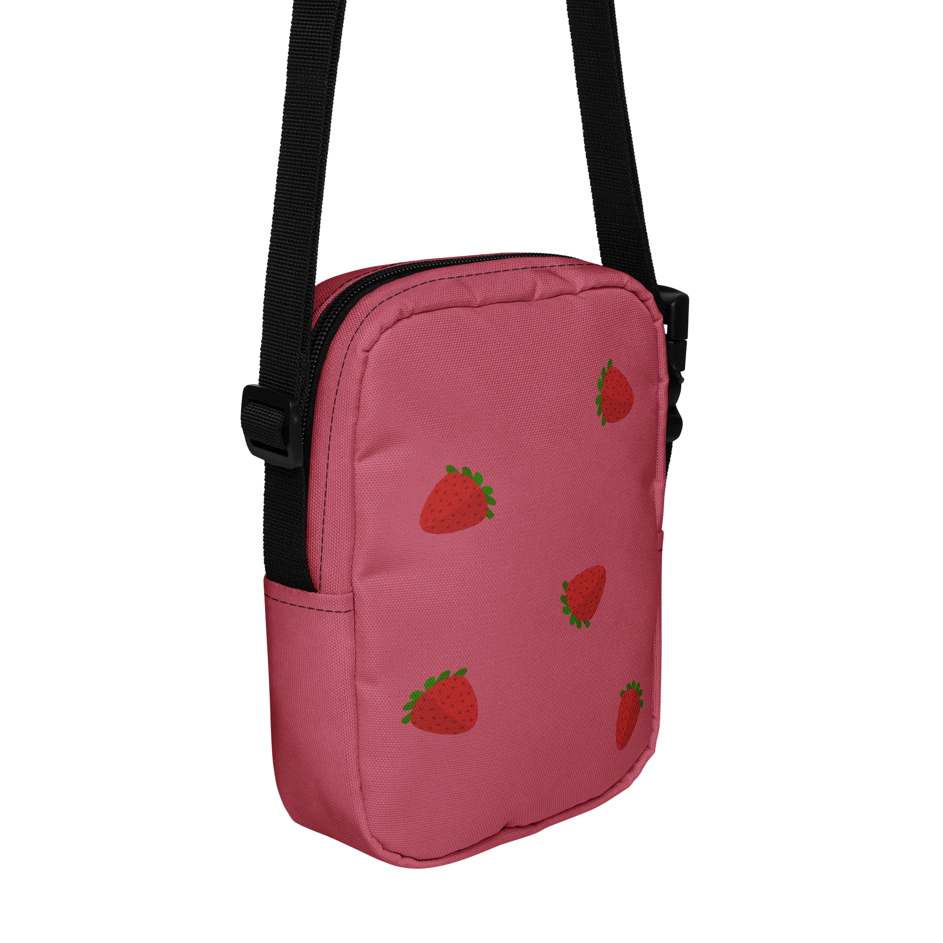 Sleepy Fennec Strawberry Crossbody Bag product image (6)