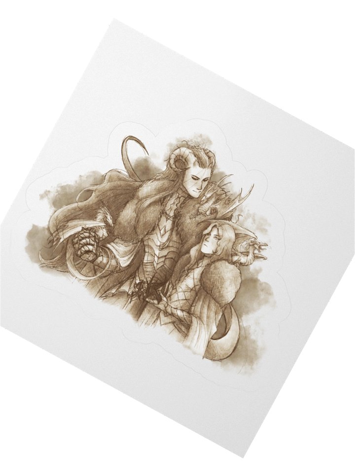 Melkor and Mairon - sticker product image (6)