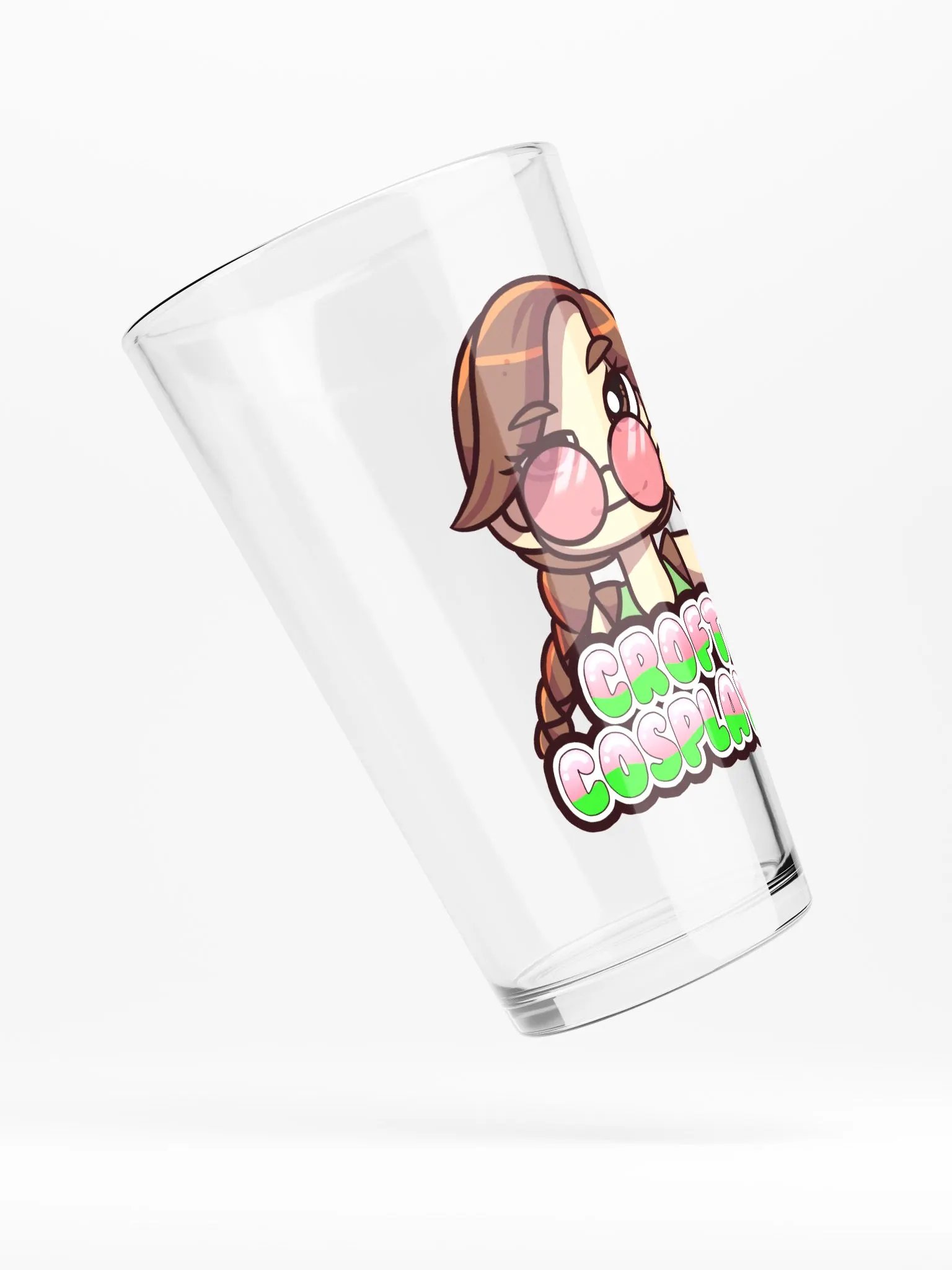 CroftCosplays Logo Drinking Glass product image (2)