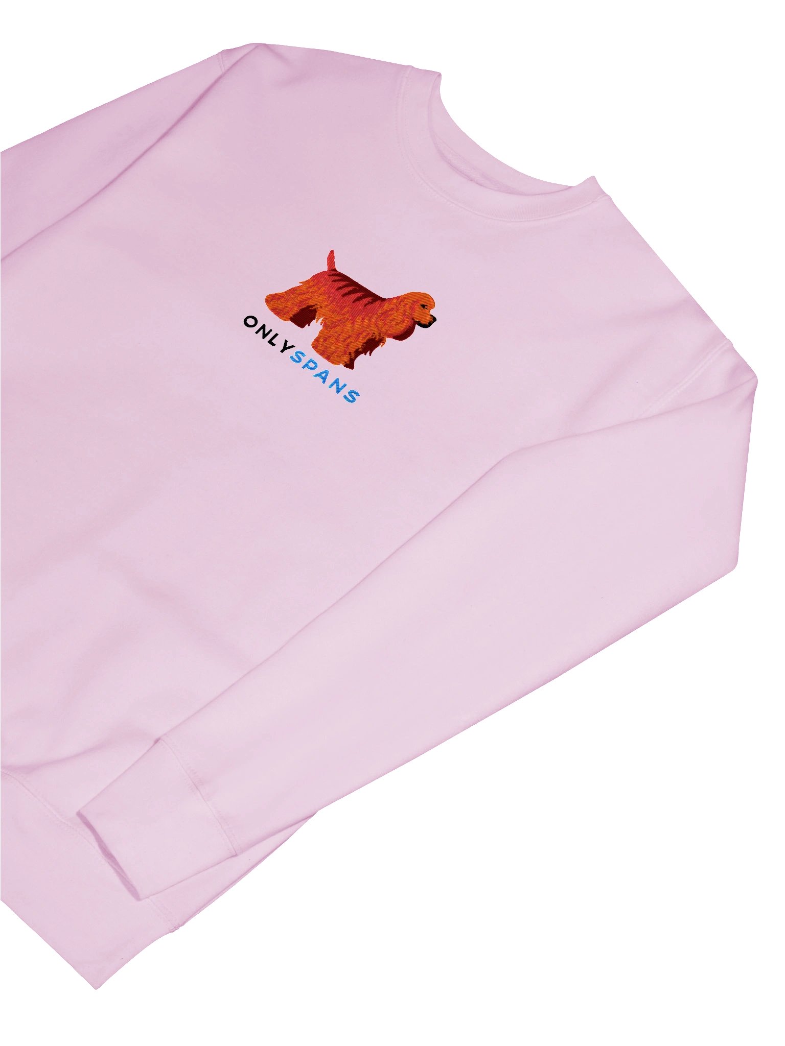 Only Spans Sweatshirt (Embroidered) of an American Cocker Spaniel(Red) product image (63)