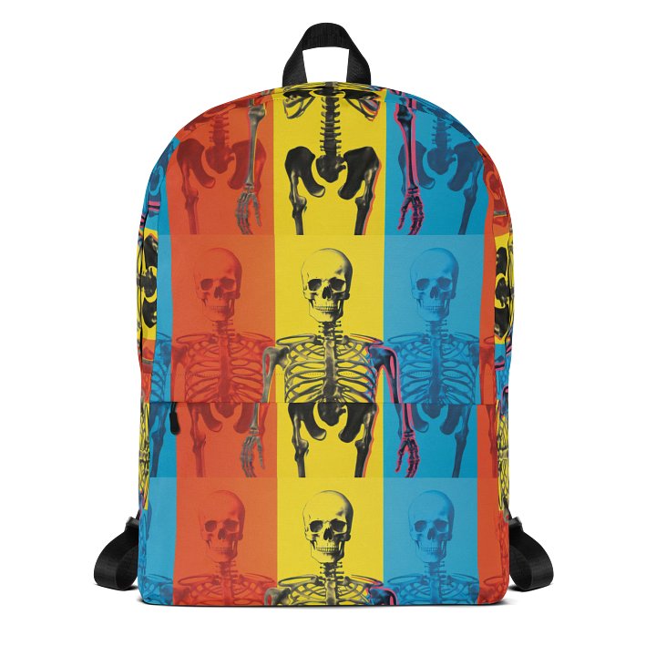 Skeleton Grid All-Over Backpack product image (2)