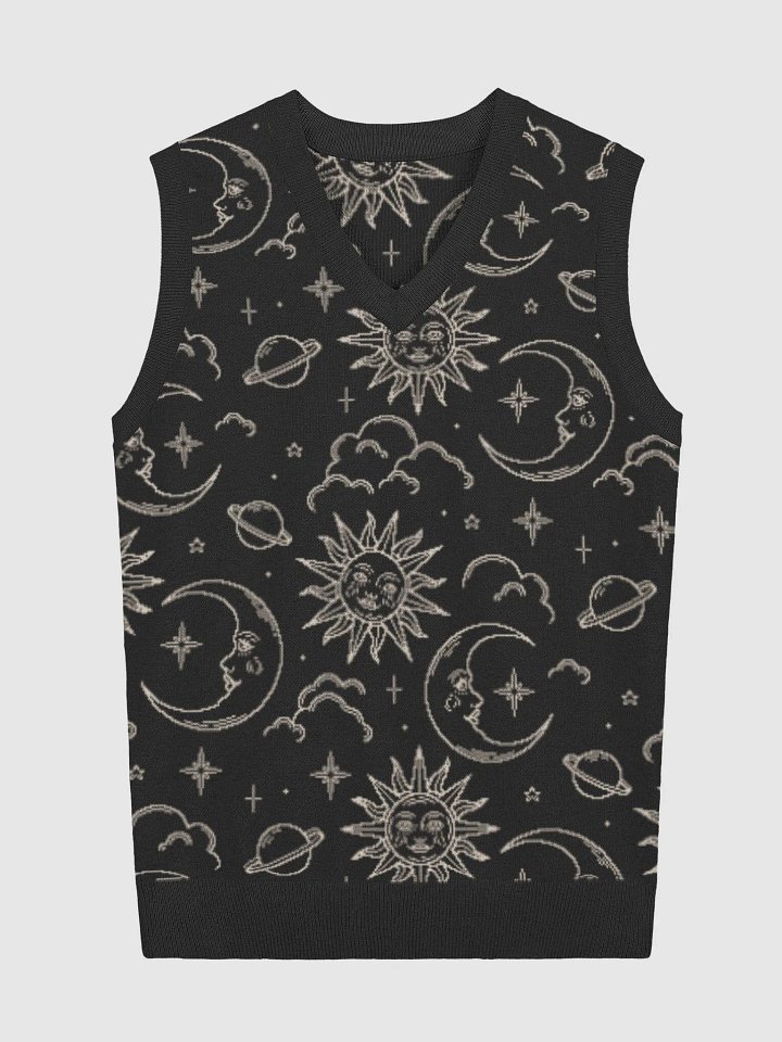 Cosmic Comfort V-Neck Knitted Vest product image (1)