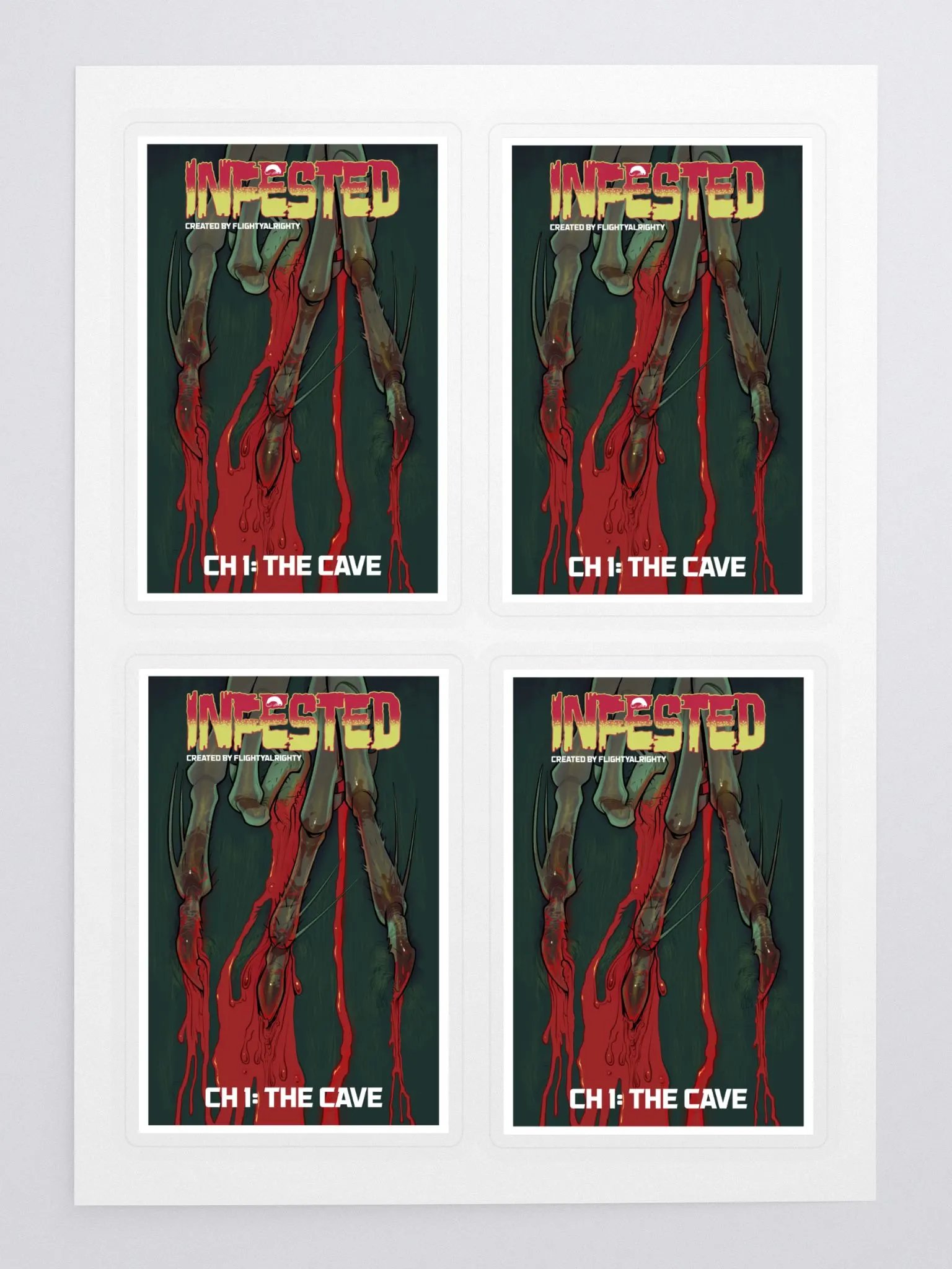 Infested Chapter 1 Alt Cover Sticker Sheet product image (3)
