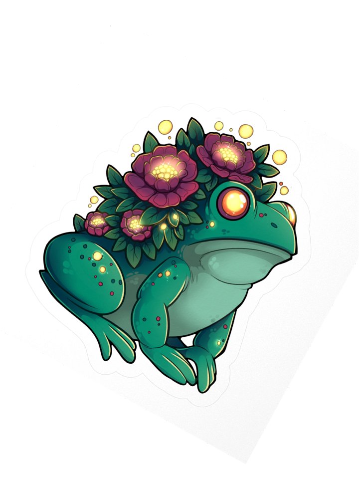 Blooming Frog Stickers product image (2)