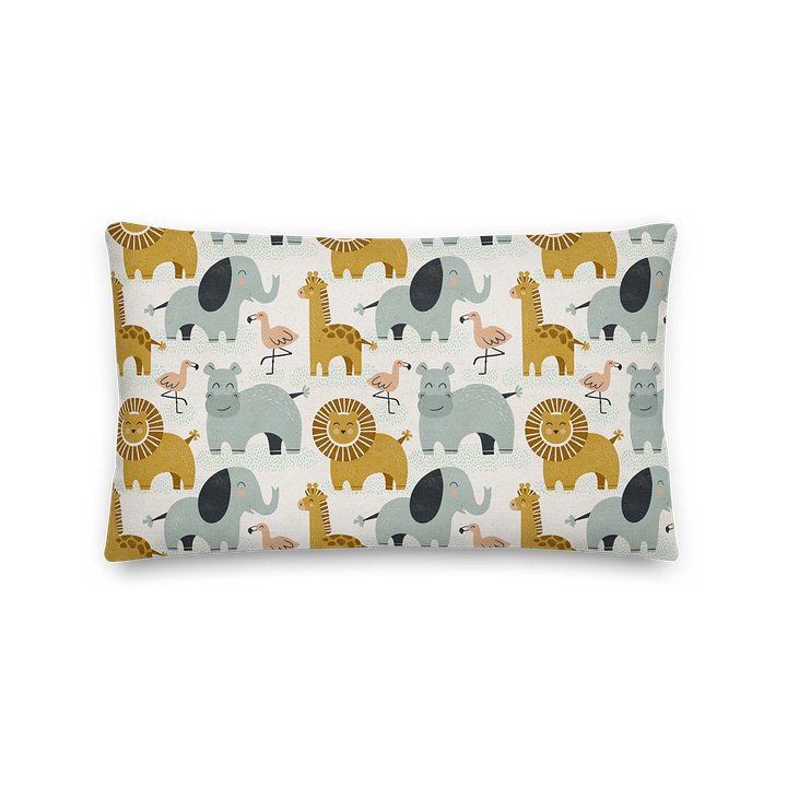 Retro Jungle Animals Premium Pillow product image (2)