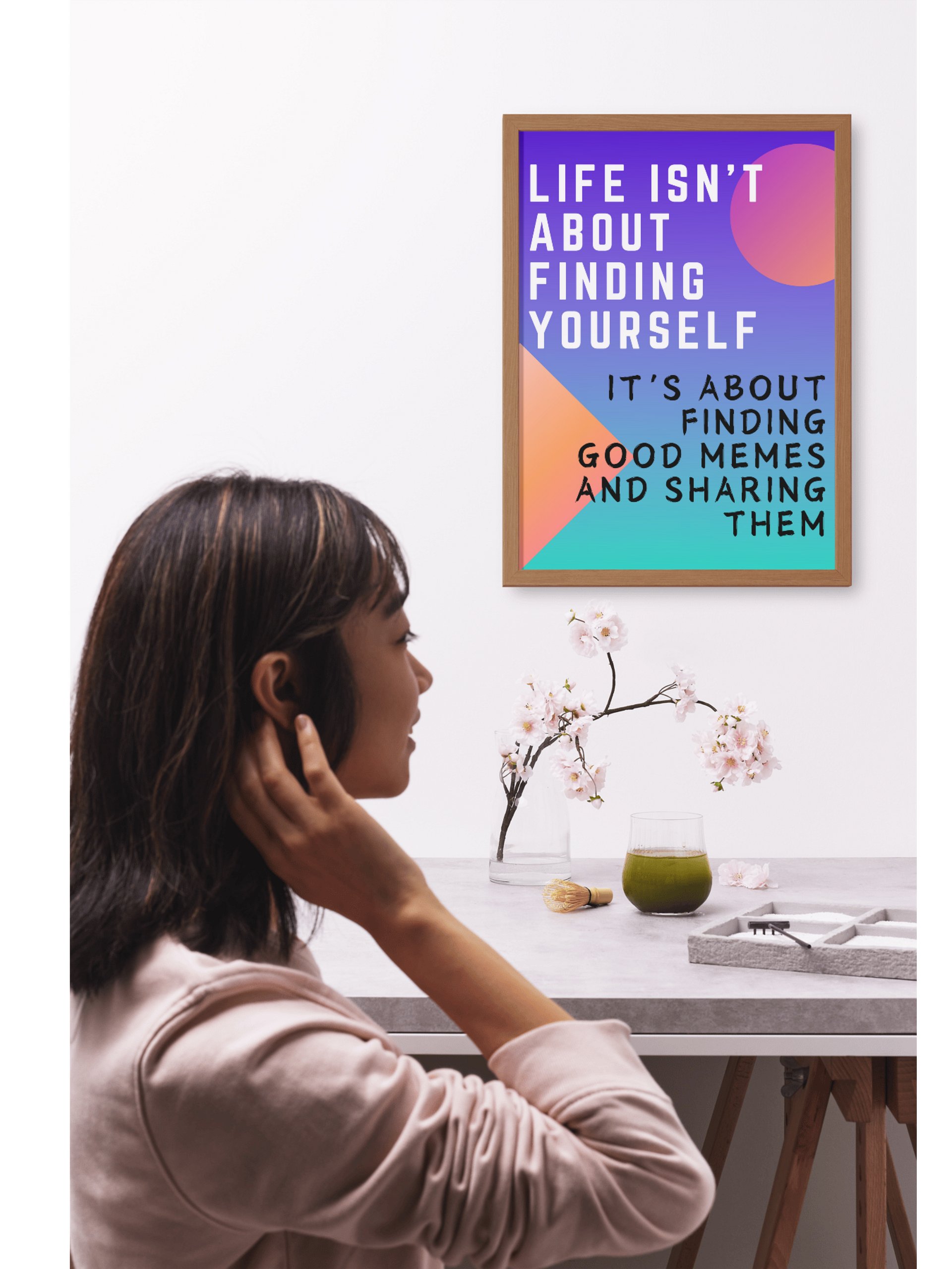 Life is About Memes Poster – Humorous Wall Art for Meme Lovers product image (2)