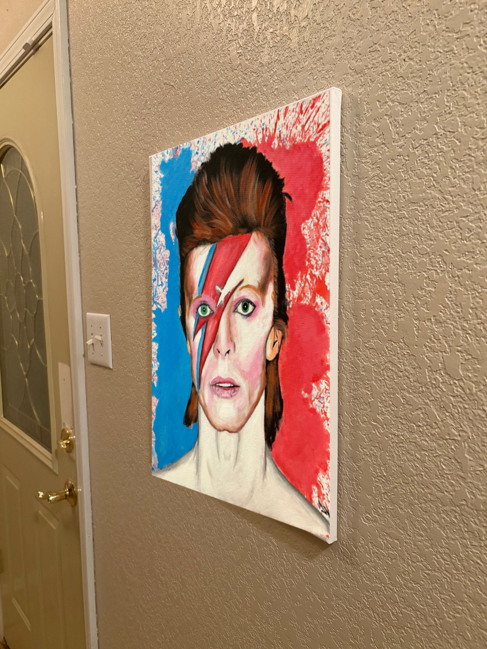 Canvas Prints “David Bowie Splatter Art Painting” product image (5)