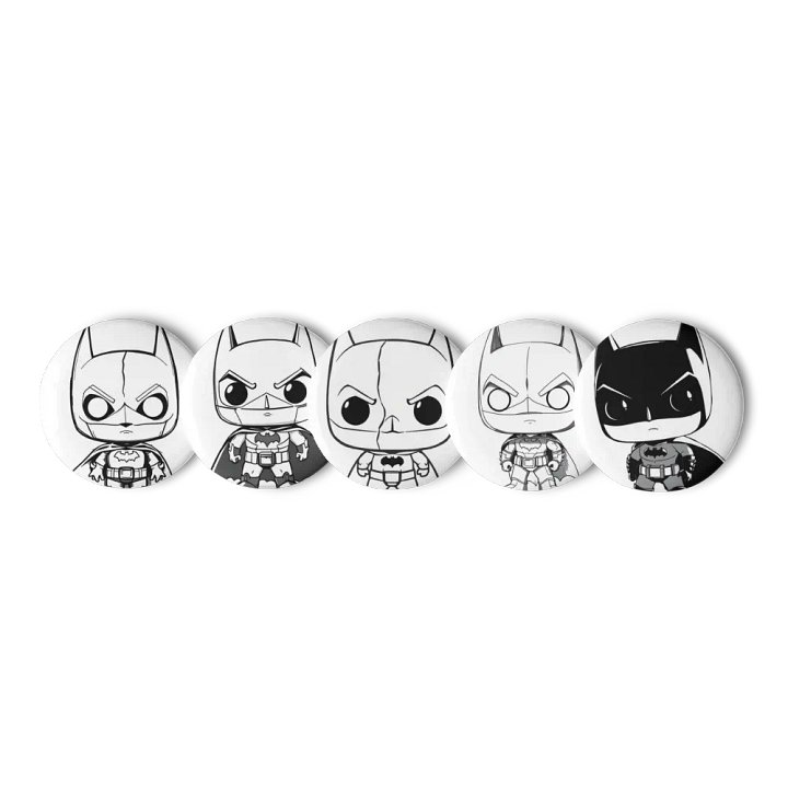 Black & White Bat Pinnacle Pin Collection product image (1)