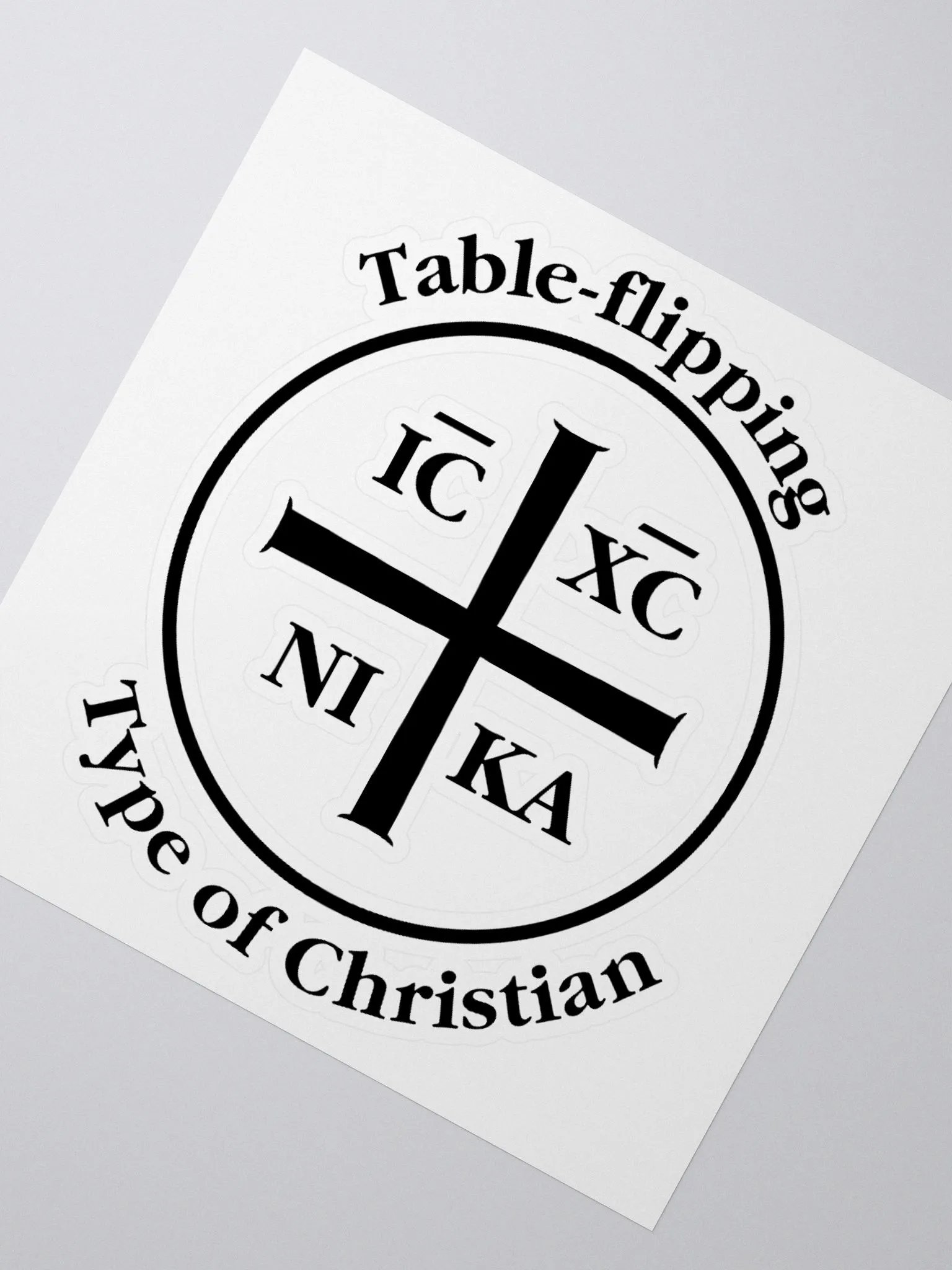 Table Flipper Sticker (Black) product image (4)