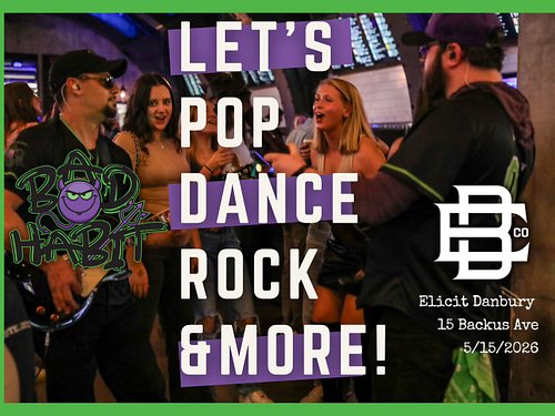 Beer + bangers + big energy = the party your weekend needs😎🍻⁠

5.15.2026
9:00 PM 
Elicit Brewing Danbury 
⁠
Bad Habit is a Co...
