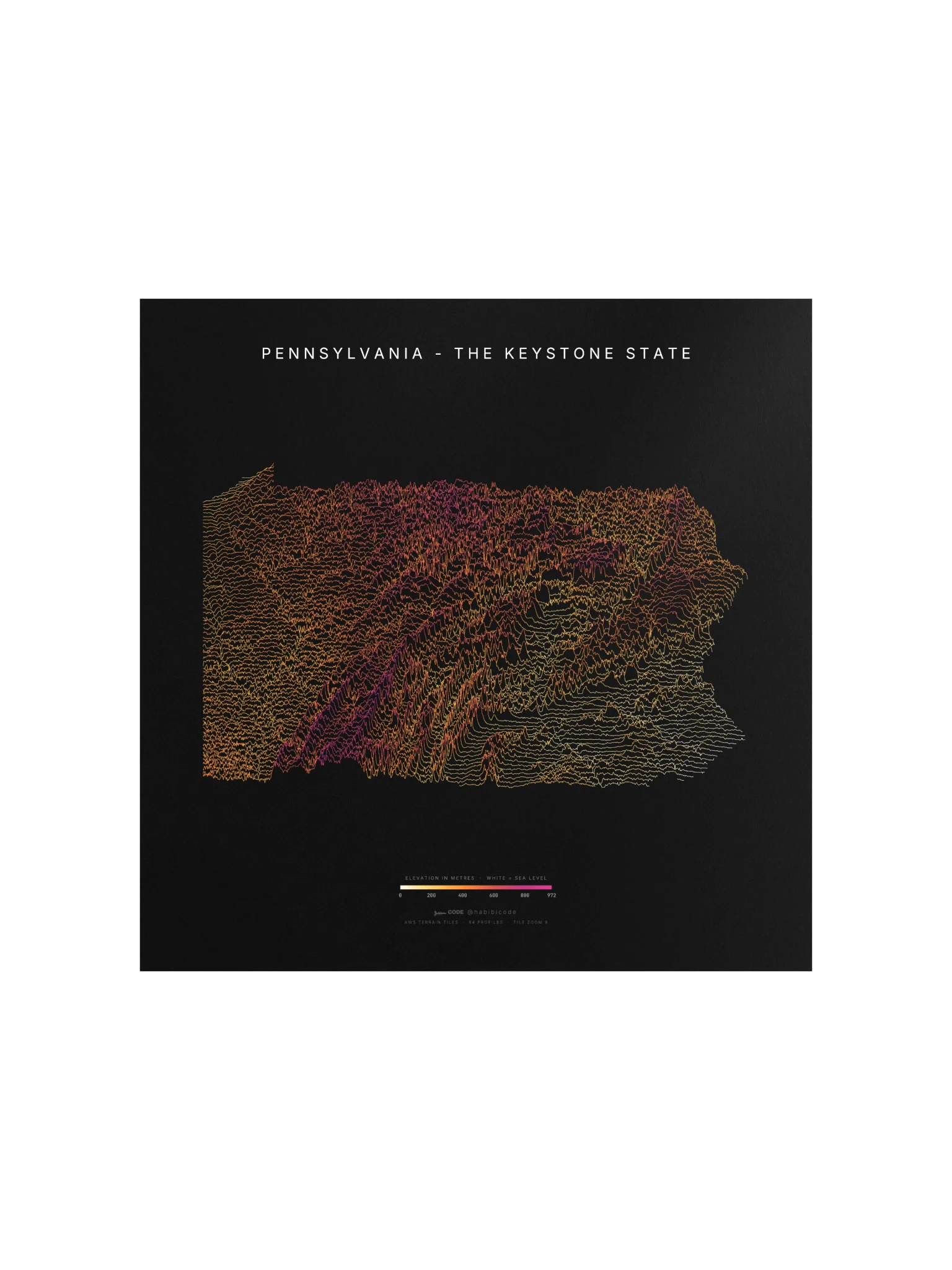 Ridgeline Poster - Pennsylvania product image (1)